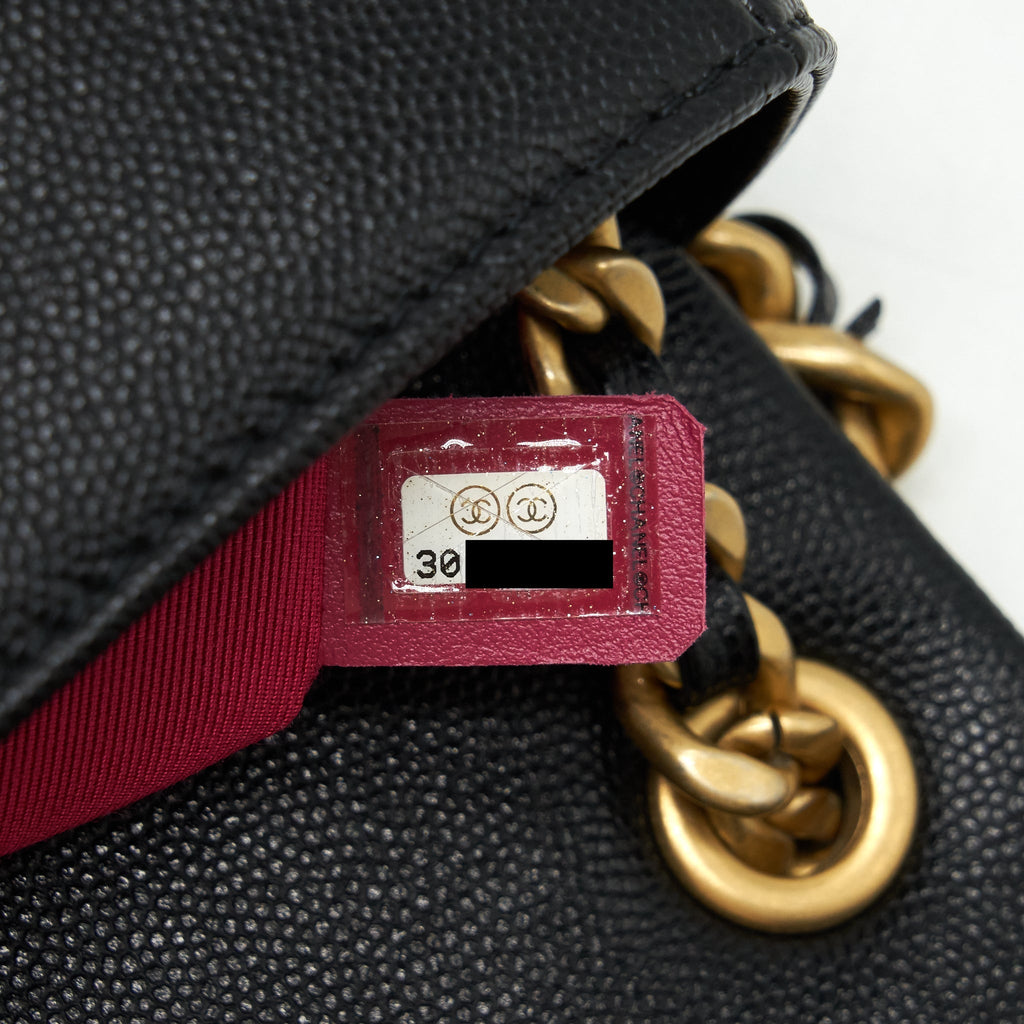 Chanel Seasonal Flap Bag Caviar Black