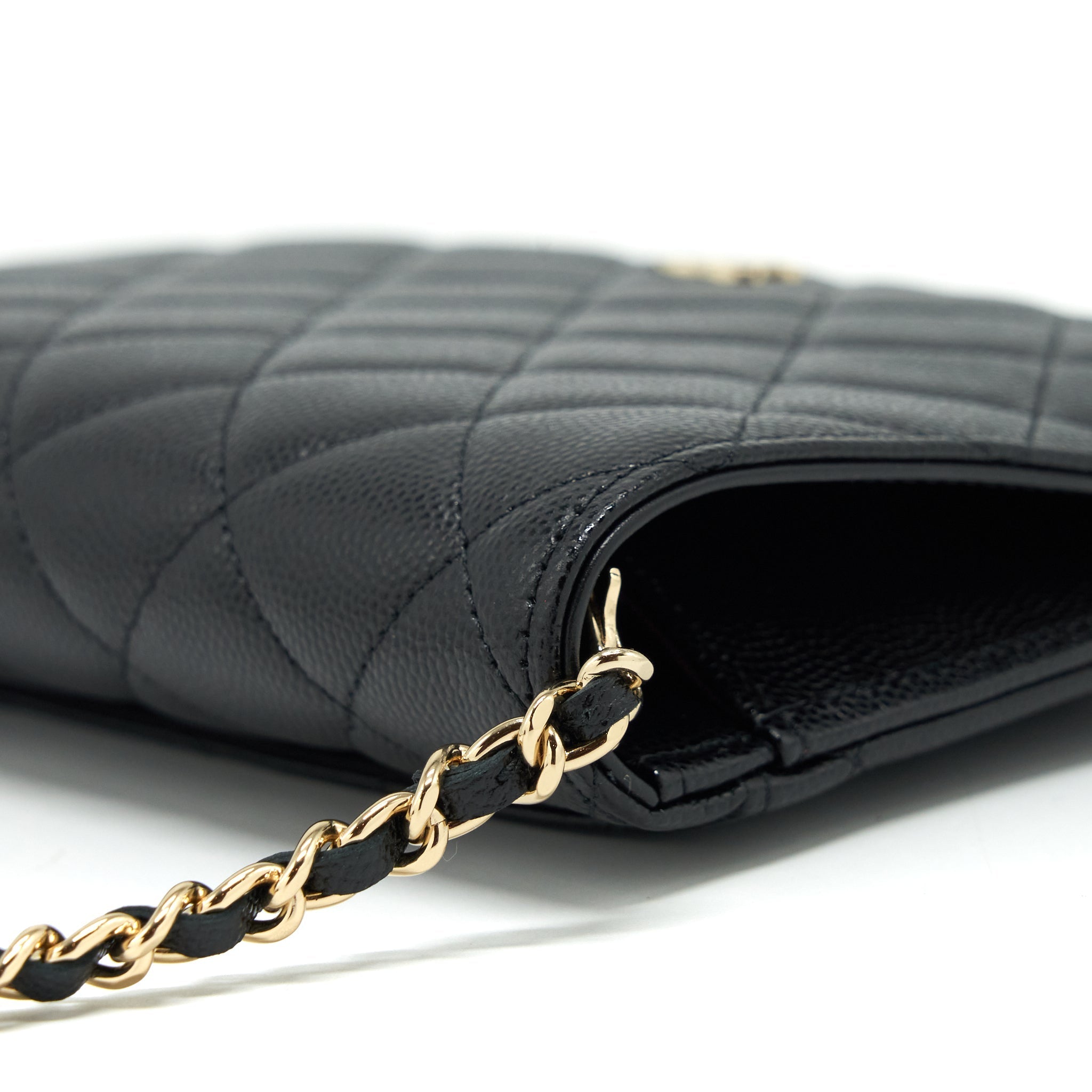 Chanel 2 In 1 Wallet On Chain Caviar Black