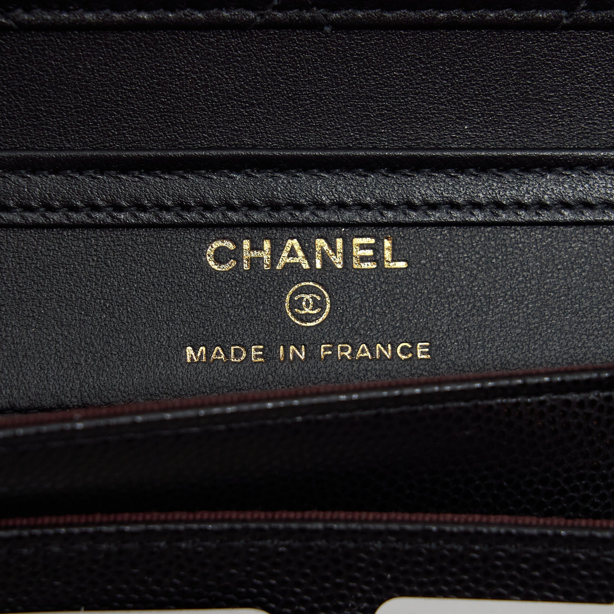 Chanel 2 In 1 Wallet On Chain Caviar Black