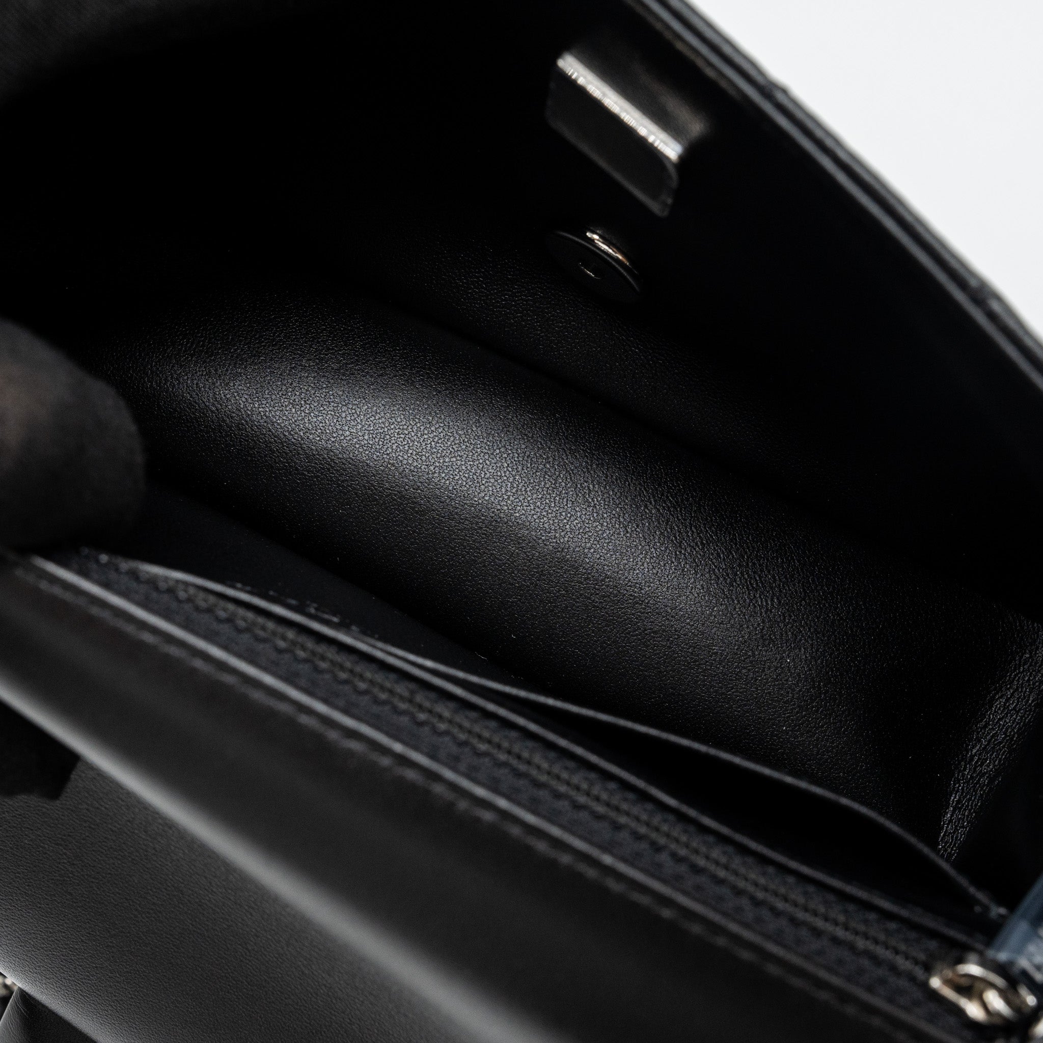 Chanel Classic Mini Rectangular Flap Bag Lambskin Black  (microchip)