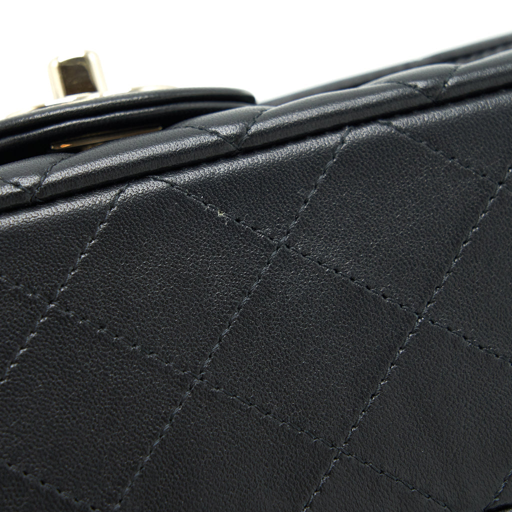 Chanel mini Rectangular Flap Bag Lambskin black L