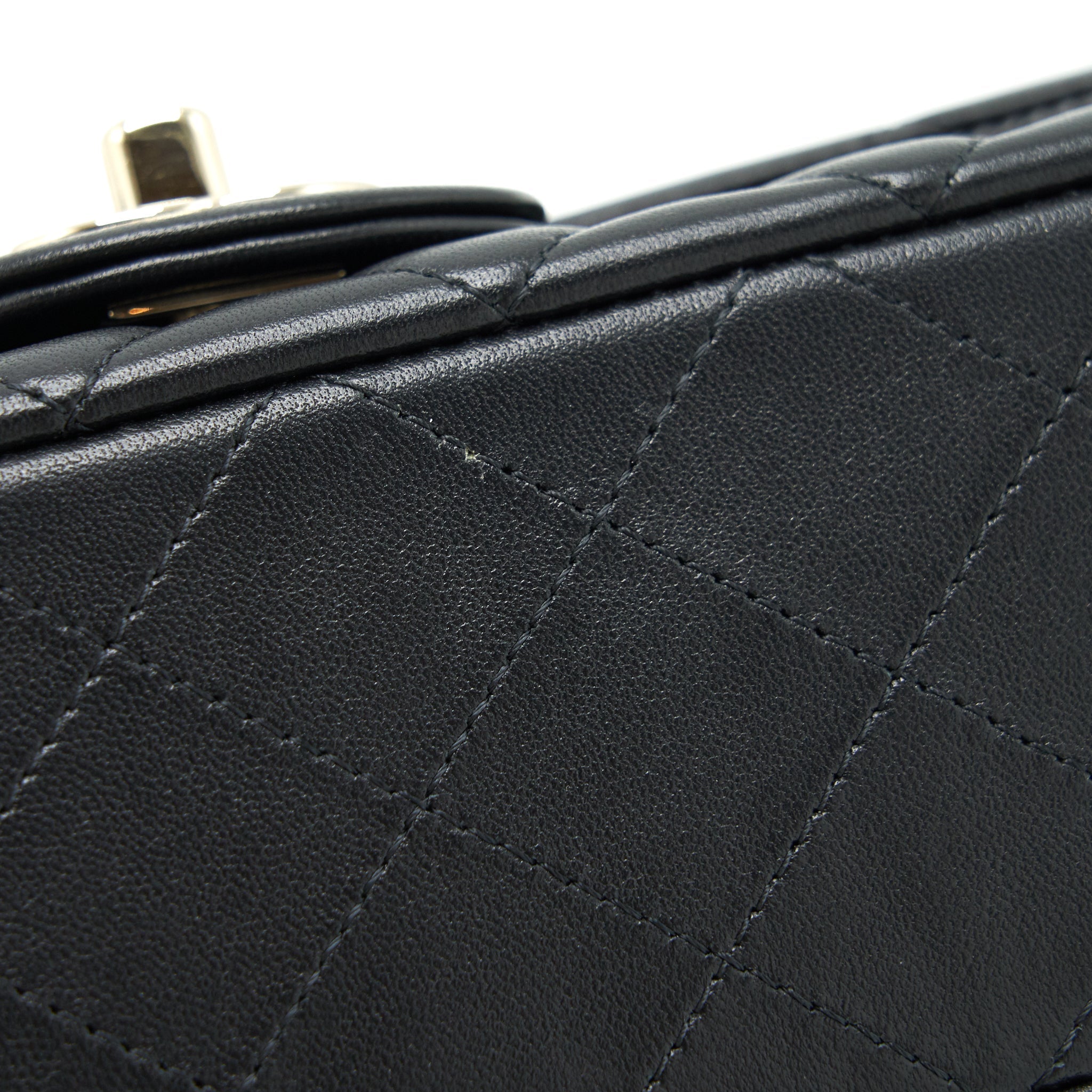 Chanel mini Rectangular Flap Bag Lambskin black L