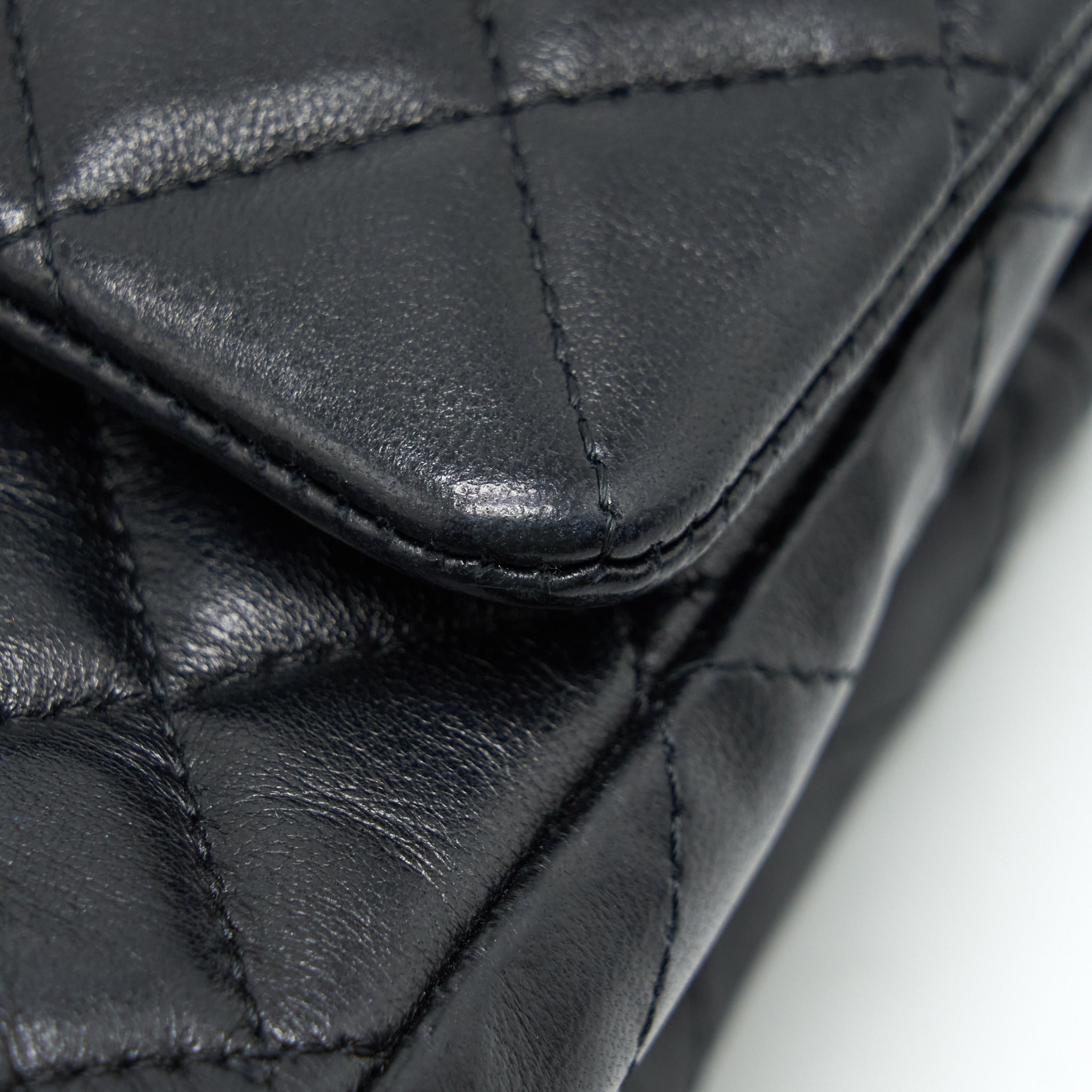 Chanel Mini Rectangular Flap Bag Lambskin Black