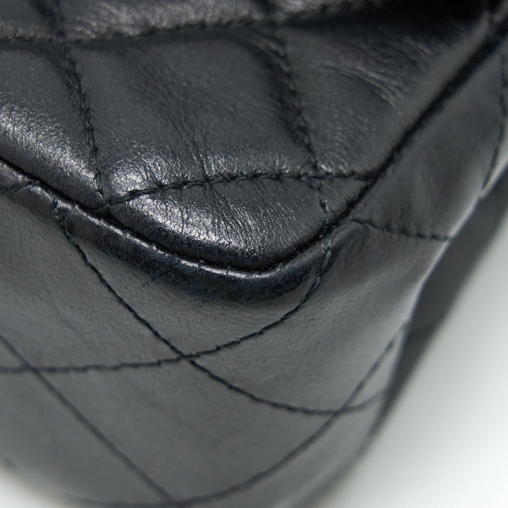 Chanel Mini Rectangular Flap Bag Lambskin Black