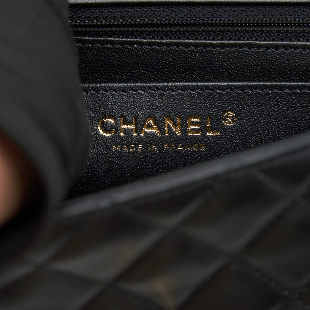 Chanel mini Rectangular Flap Bag Lambskin black L