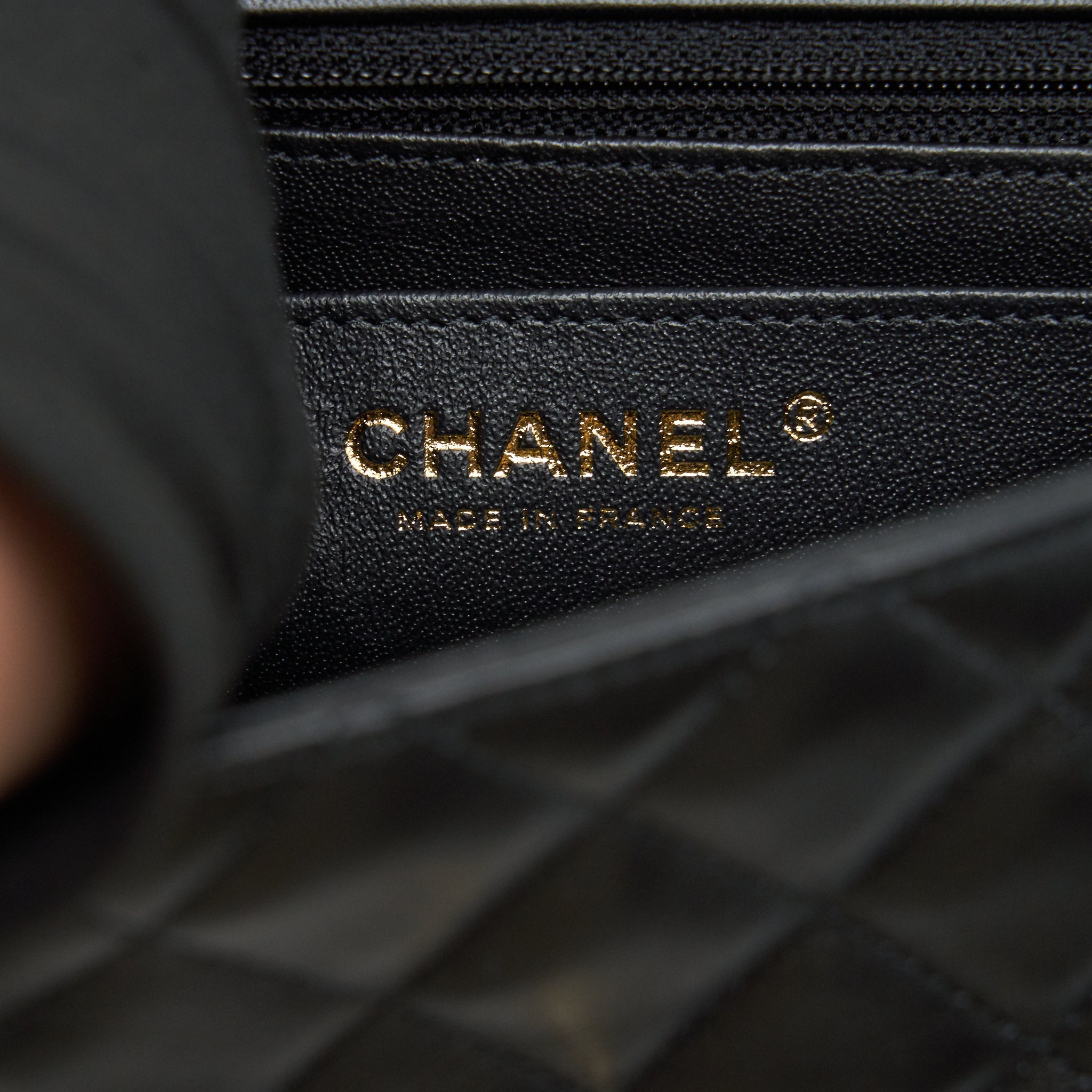Chanel mini Rectangular Flap Bag Lambskin black L