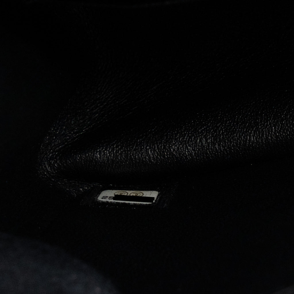 Chanel Mini 2.55 Reissue Flap Bag Aged Calfskin Black Brushed