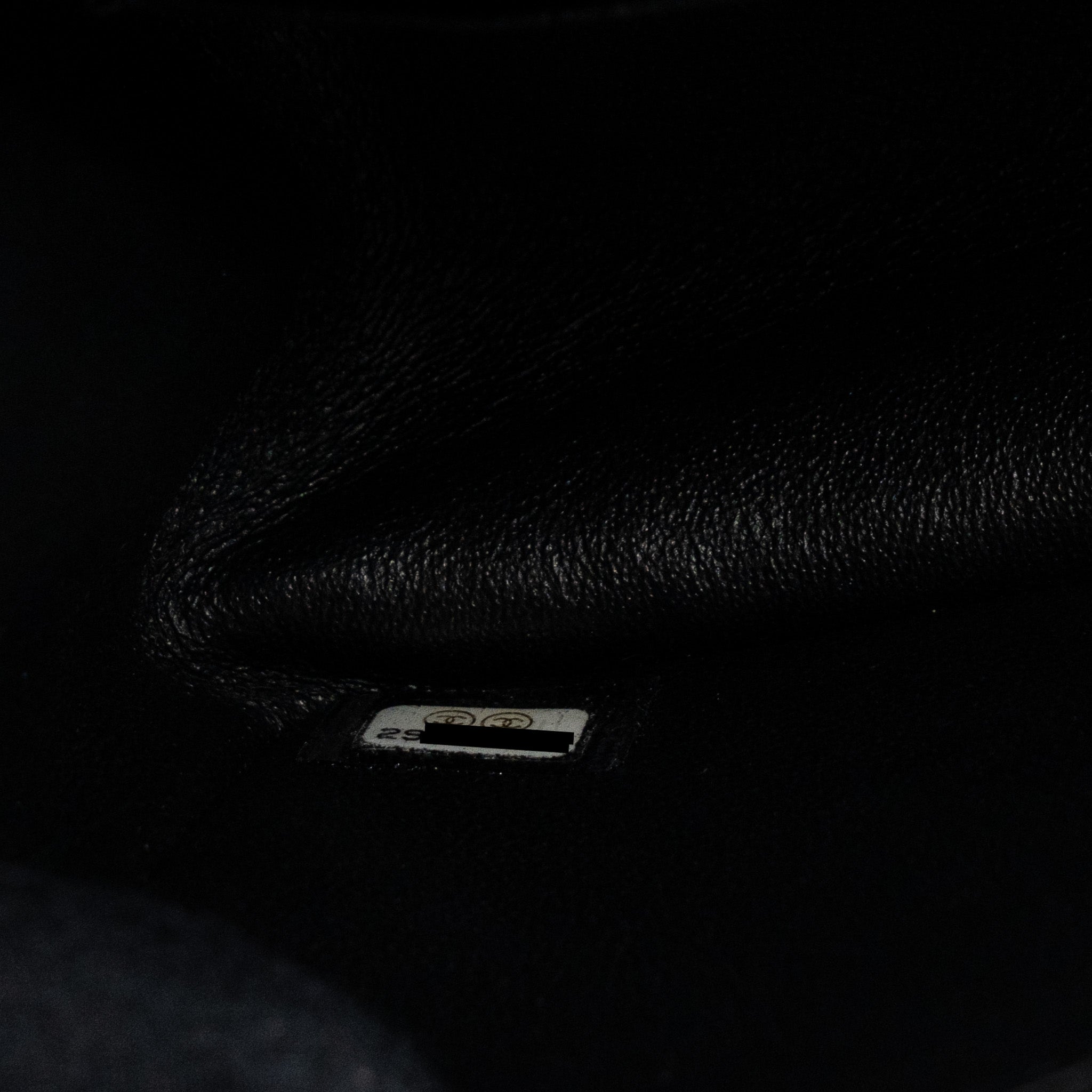 Chanel Mini 2.55 Reissue Flap Bag Aged Calfskin Black Brushed