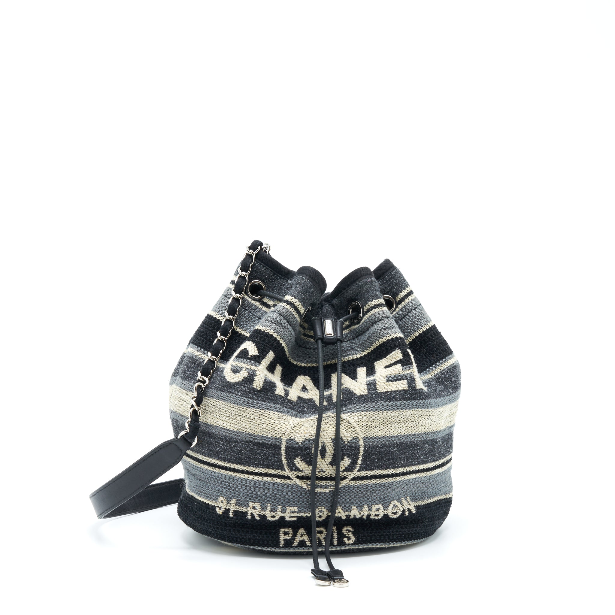 Chanel Rue Camborne Bucket Bag Fabric Multicolour
