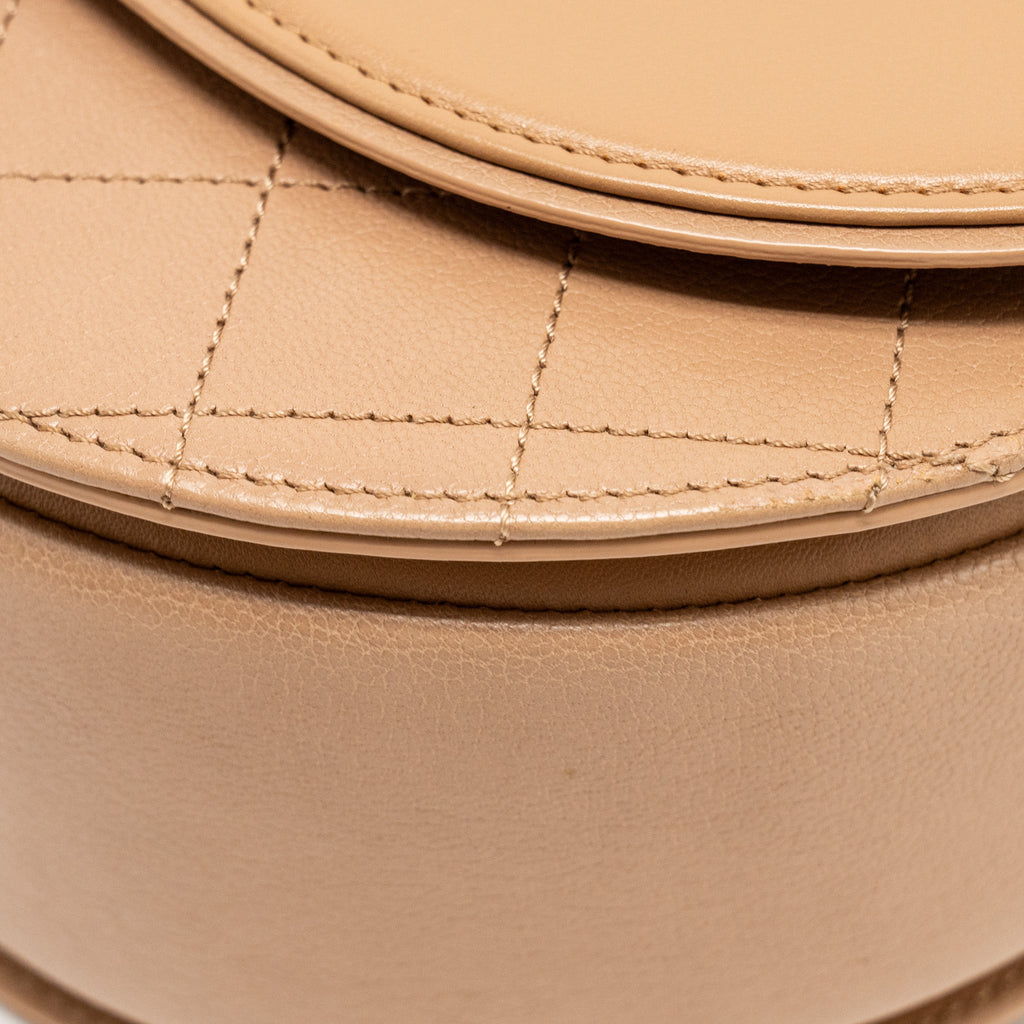 Chanel Coco Curve Flap Bag Calfskin Beige