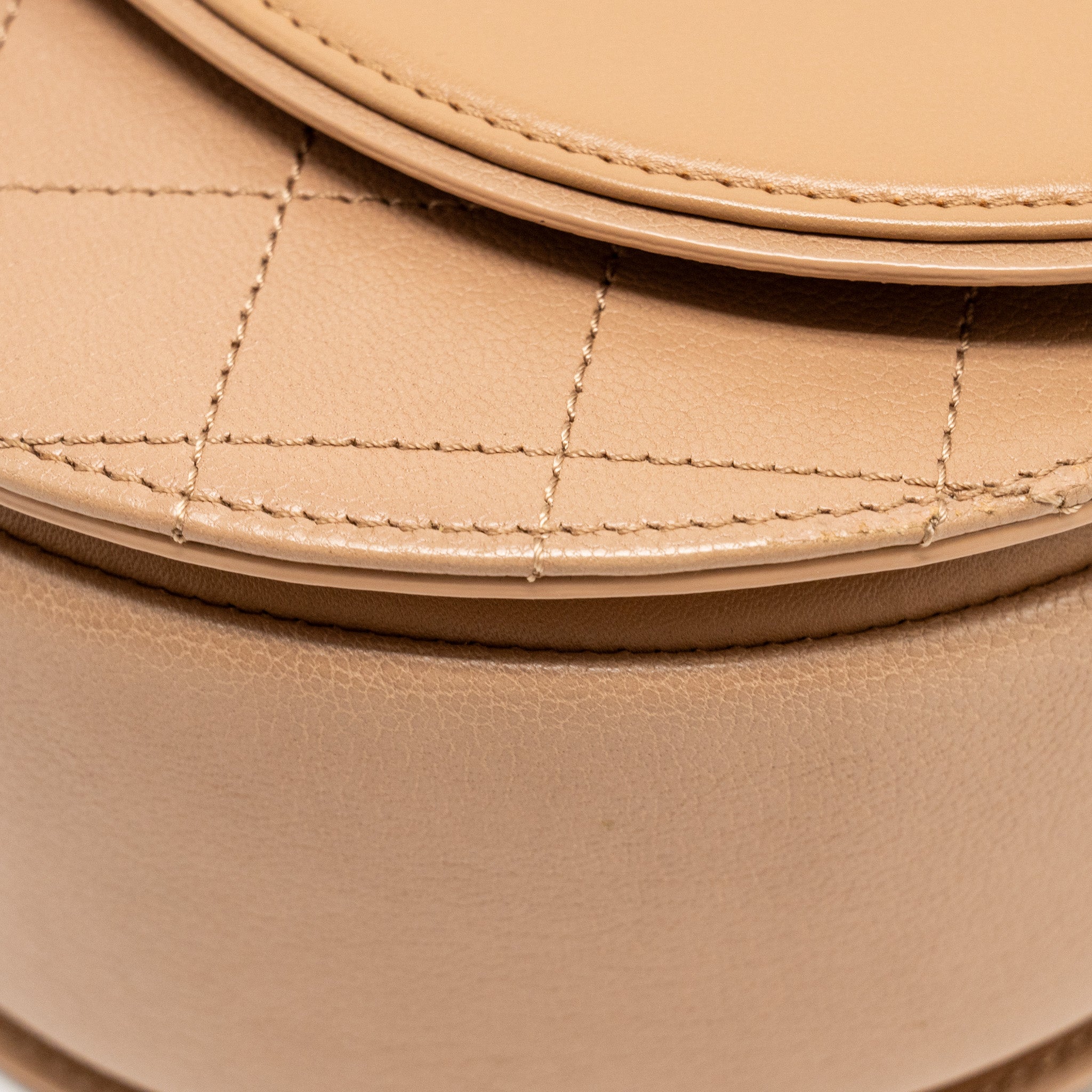Chanel Coco Curve Flap Bag Calfskin Beige