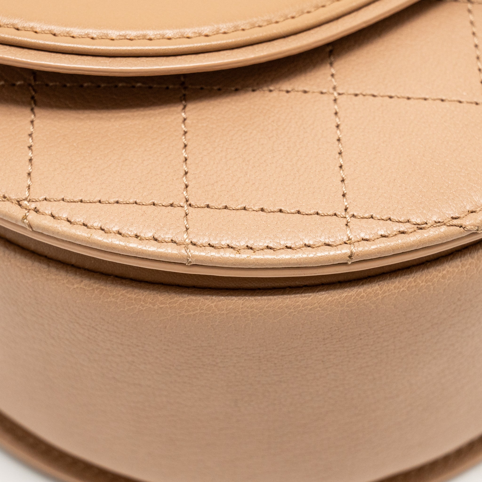 Chanel Coco Curve Flap Bag Calfskin Beige