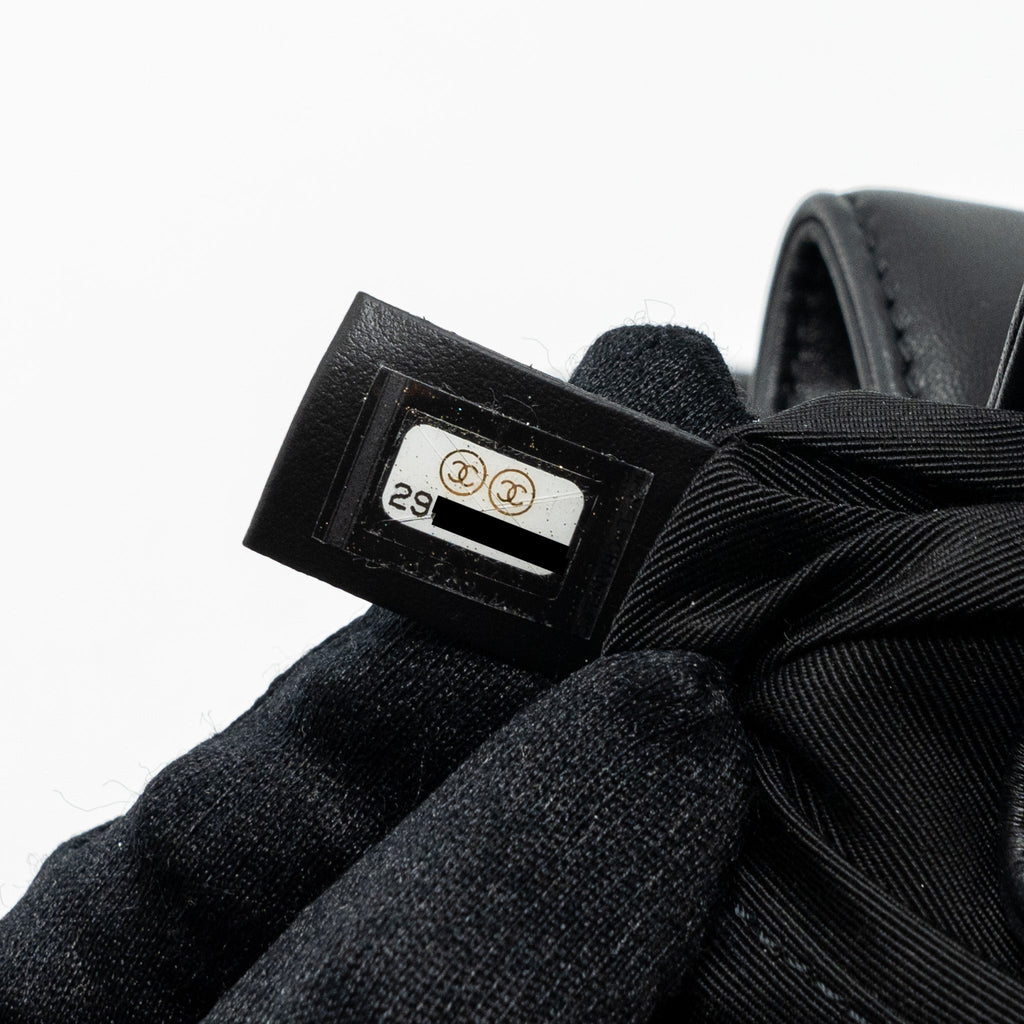 Chanel Drawstring Bucket Bag Calfskin Black L