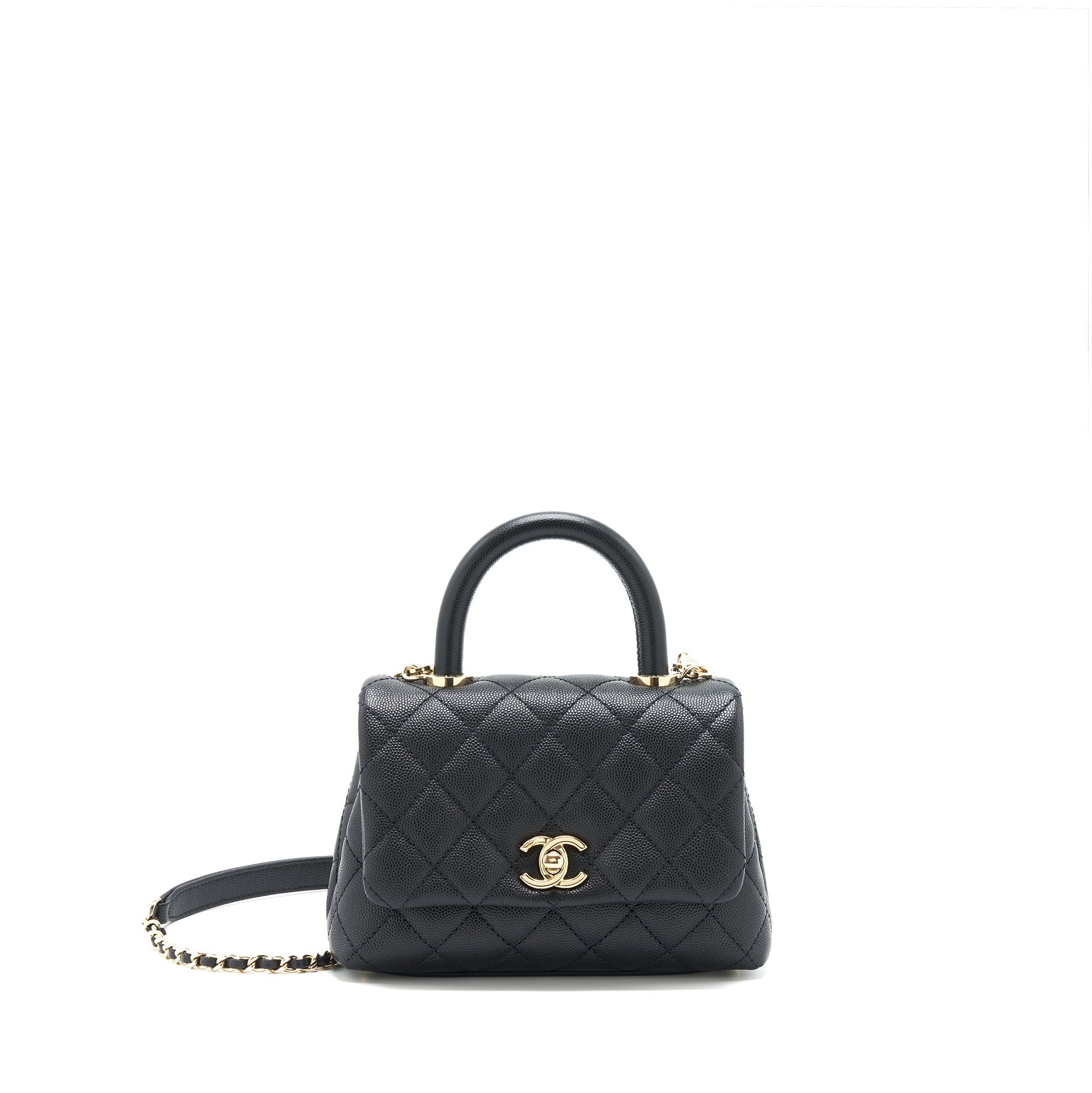 Chanel Coco Handle Extra Mini Caviar Black L