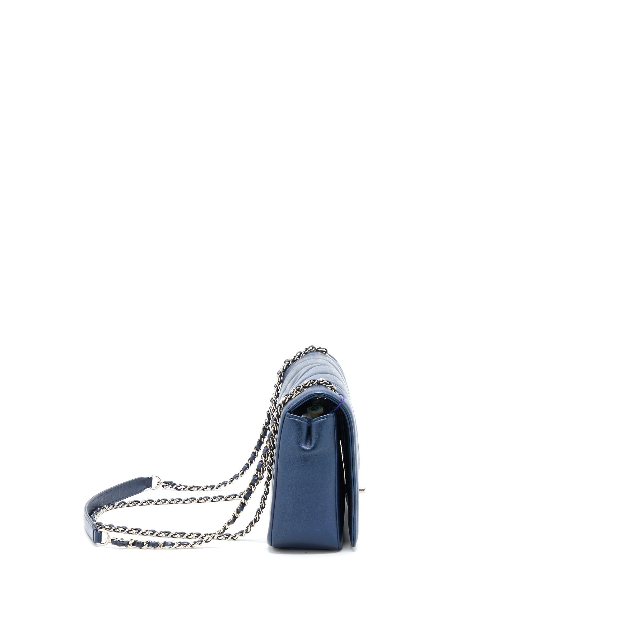 Chanel Mademoiselle Flap Bag Lambskin Navy