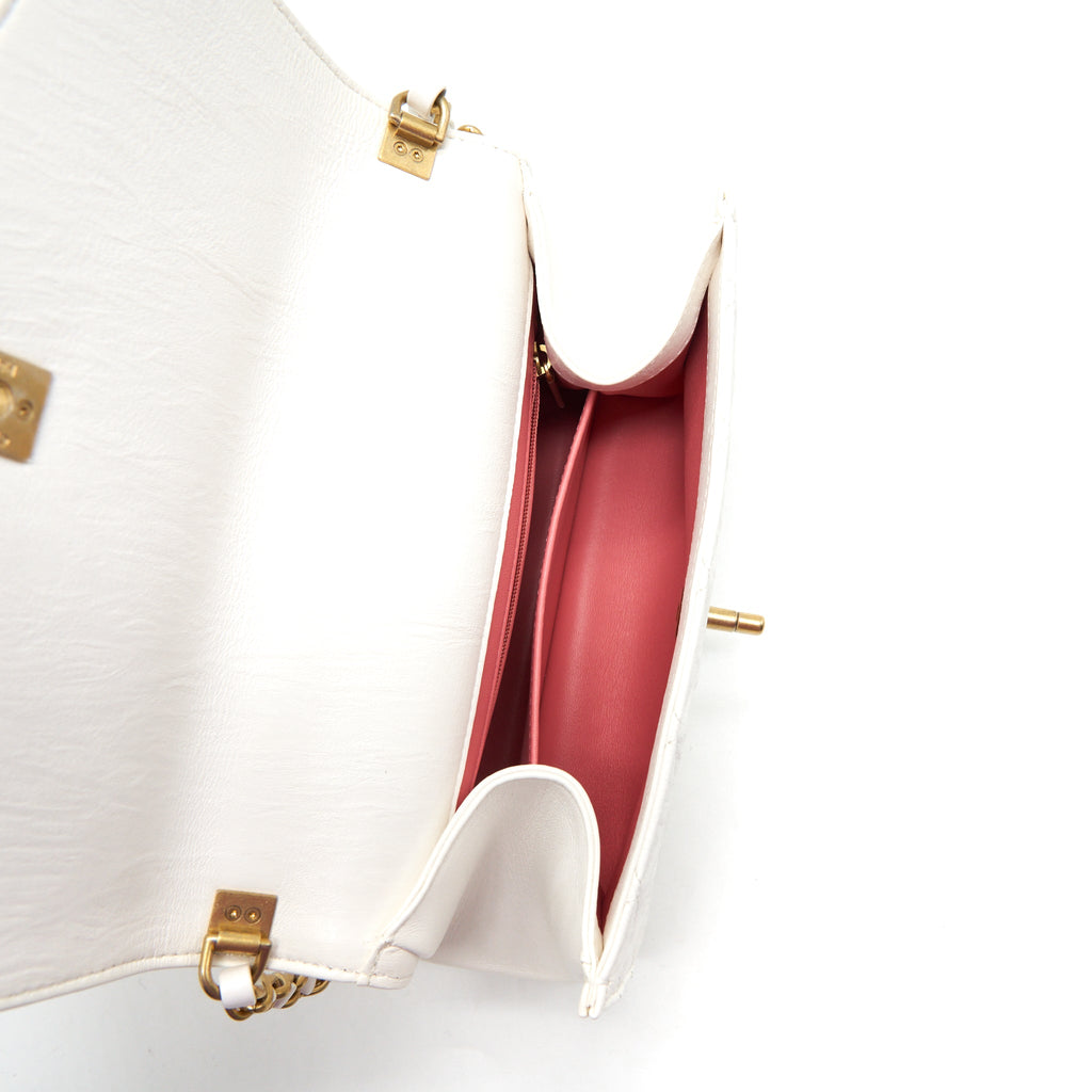 Chanel Seasonal Flap Bag Lambskin White