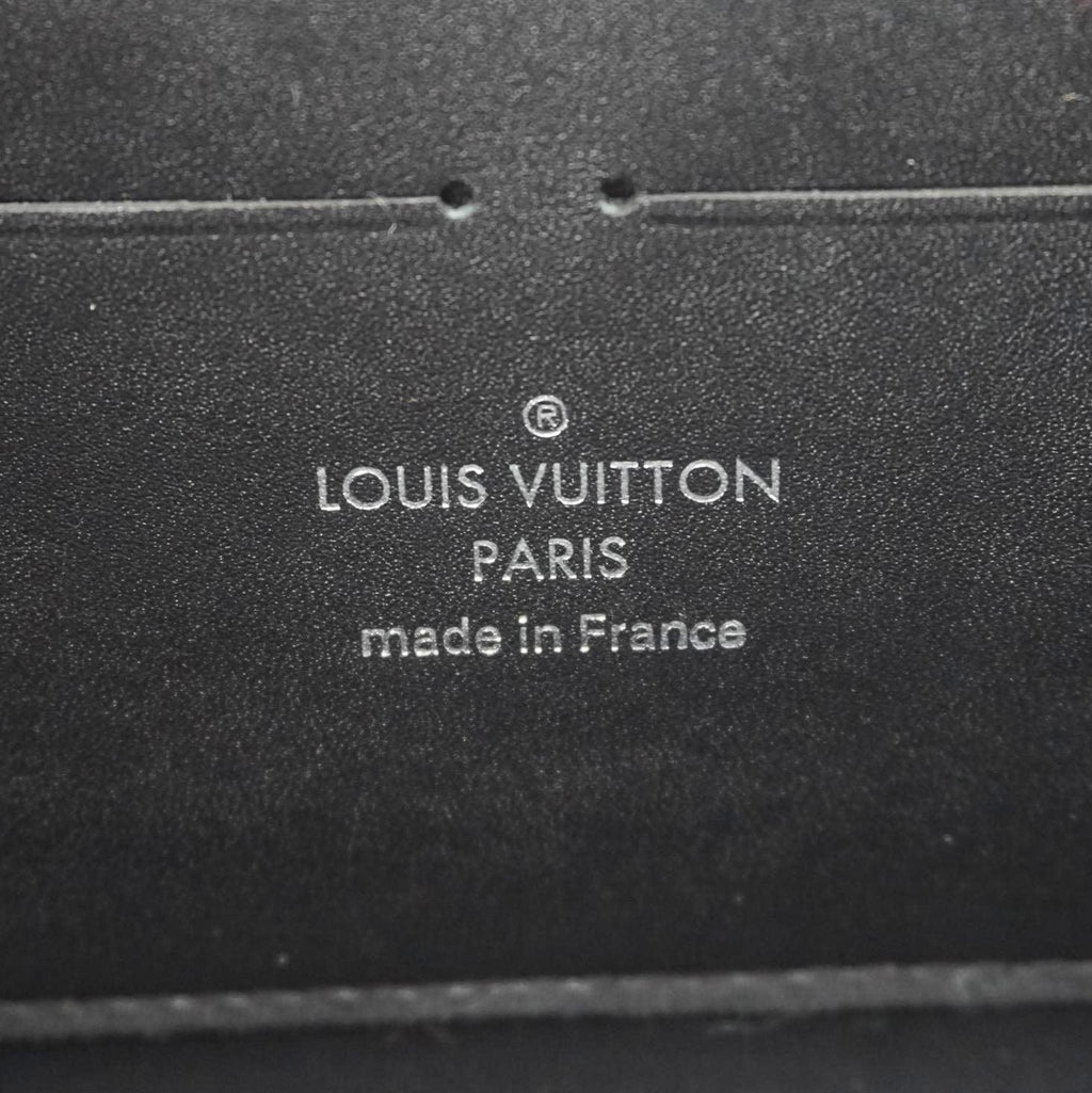 LOUIS VUITTON Twist Splash Print Leather Chain Wallet Shoulder Bag Black