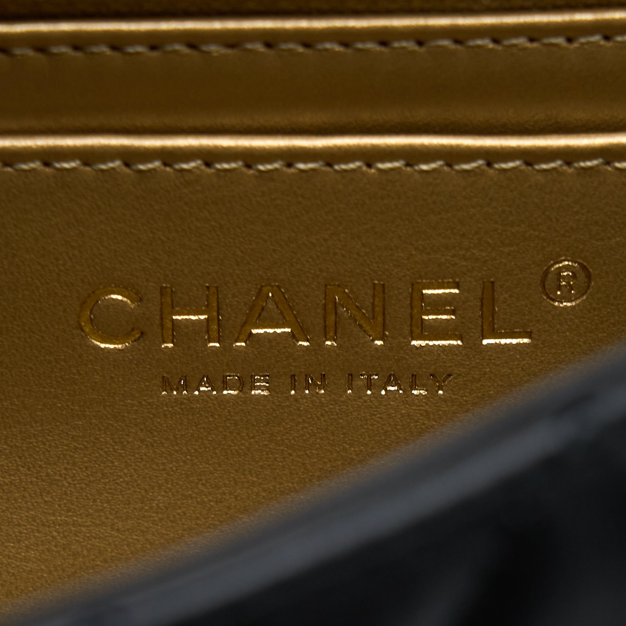 Chanel Pearl Crush Mini Rectangular Flap Bag Lambskin Black Brushed
