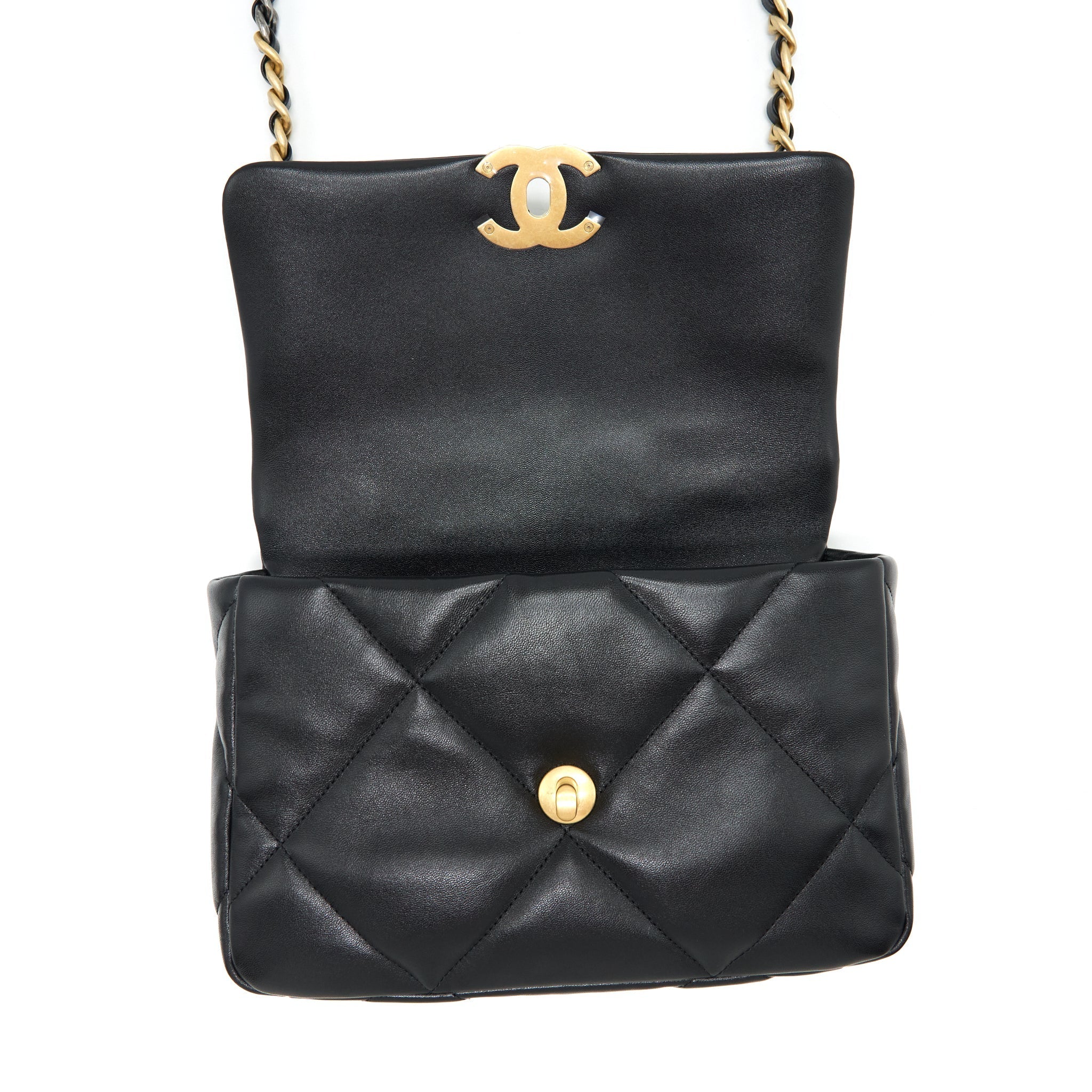 Chanel Small 19 Bag Lambskin Black