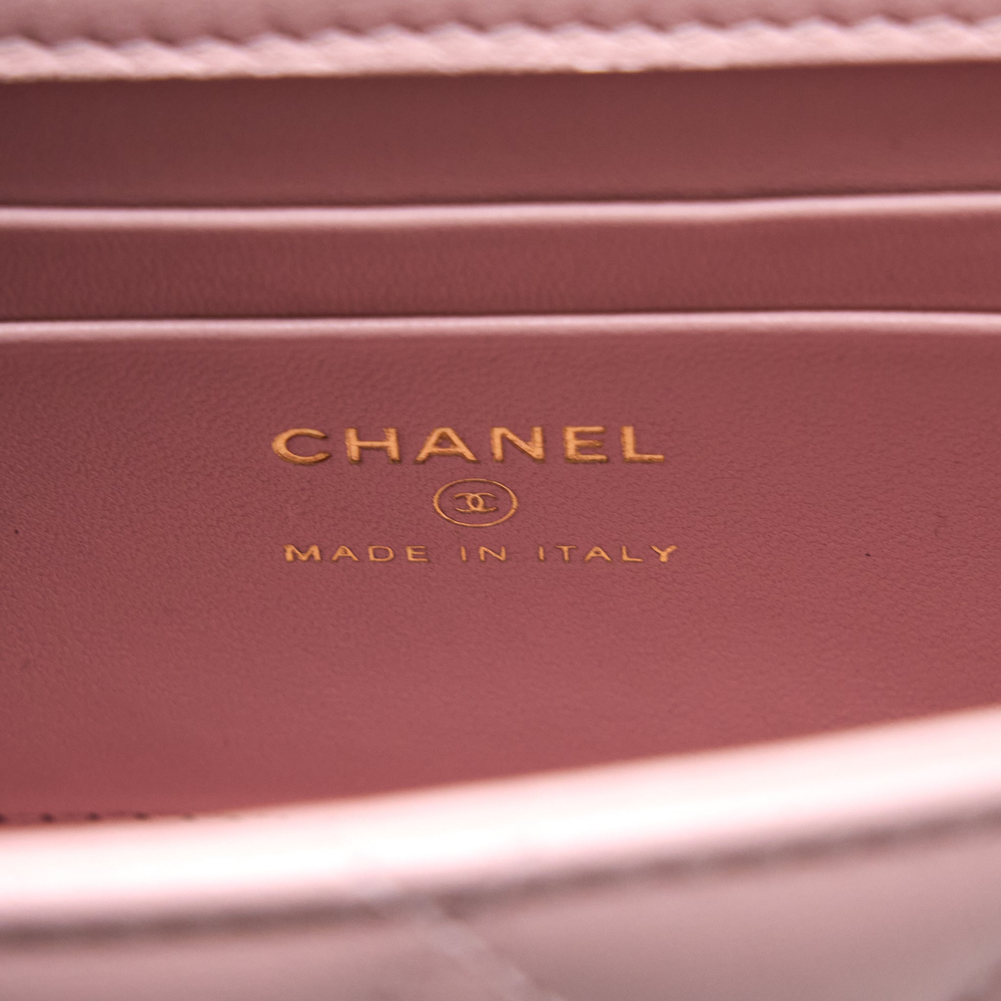 Chanel 22B Mini Flap Bag with Enamel Top Handle Lambskin Pink Brushed