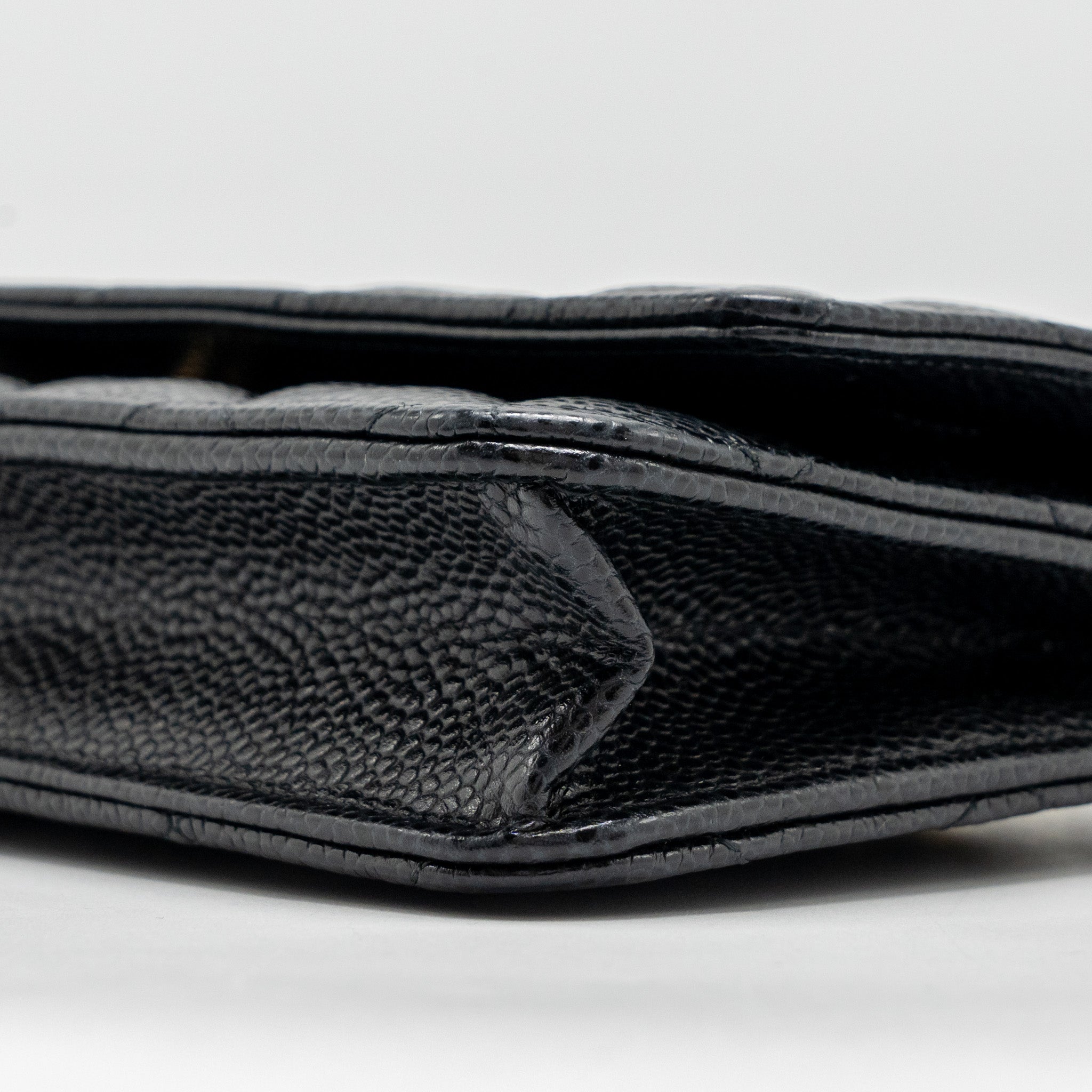 Chanel Classic Wallet On Chain Caviar Black  (Microchip)