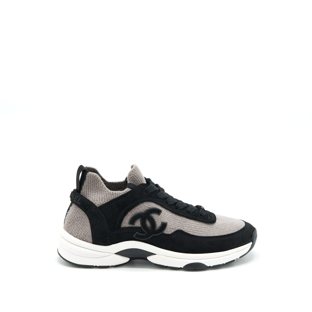 Chanel Size 37 Women’s Sneakers Grey/ Black