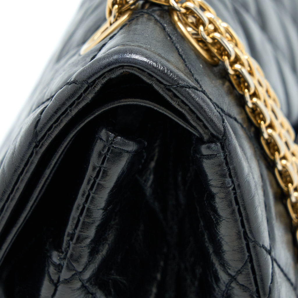 Chanel 2.55 Reissue 227 Shiny Aged Calfskin Black
