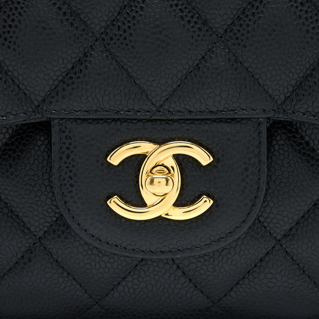 Chanel Jumbo Classic Double Flap Bag Caviar Black