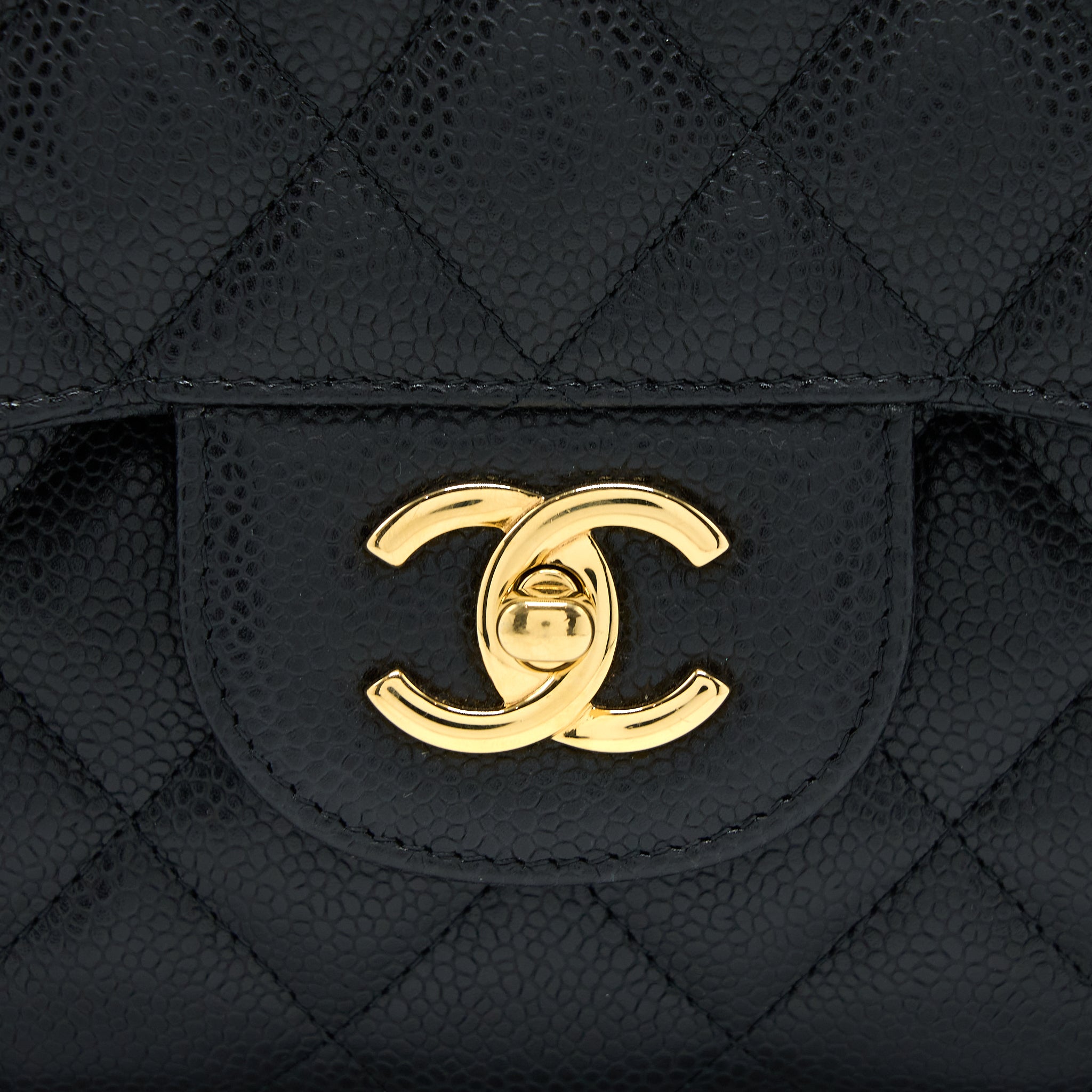 Chanel Jumbo Classic Double Flap Bag Caviar Black
