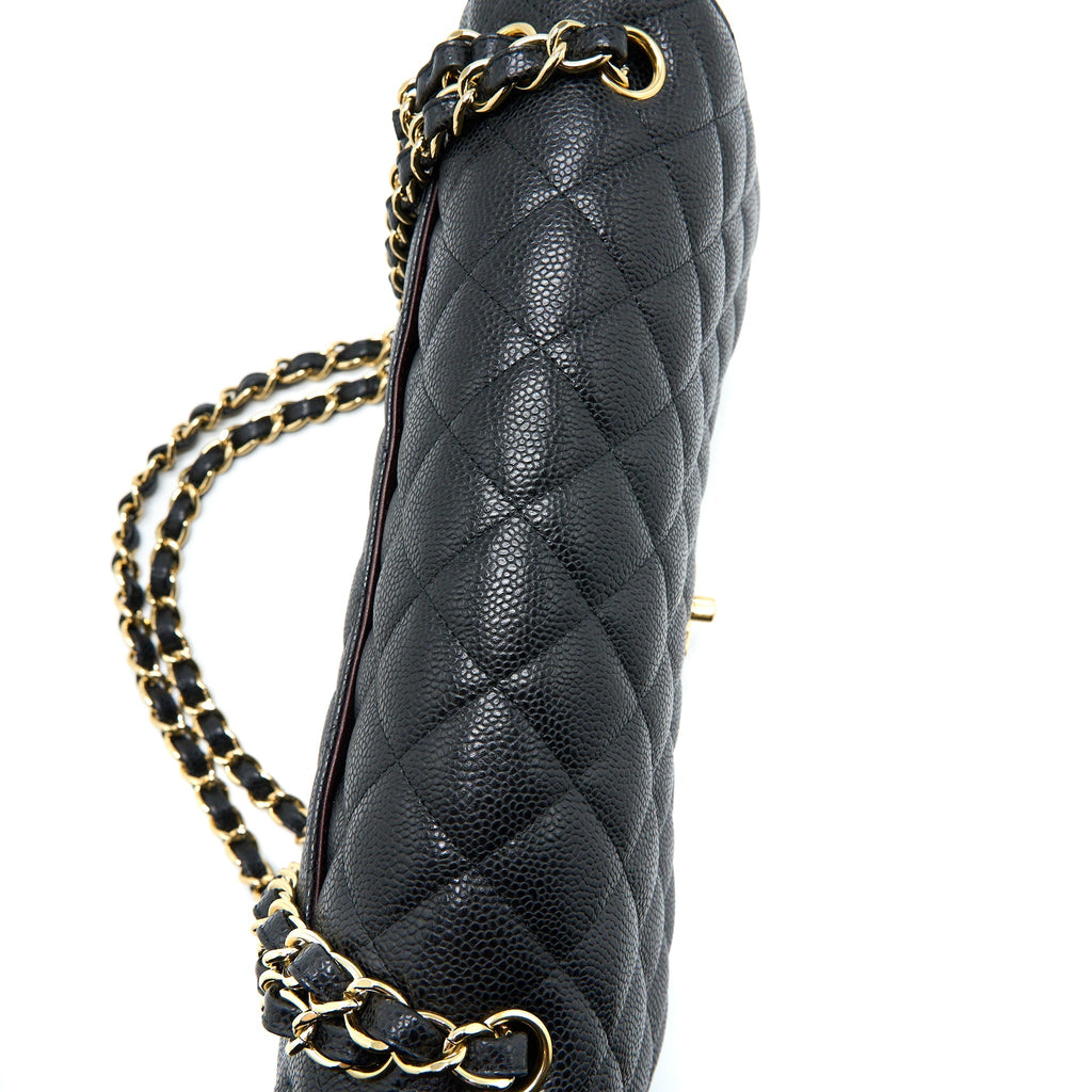 Chanel Jumbo Classic Double Flap Bag Caviar Black