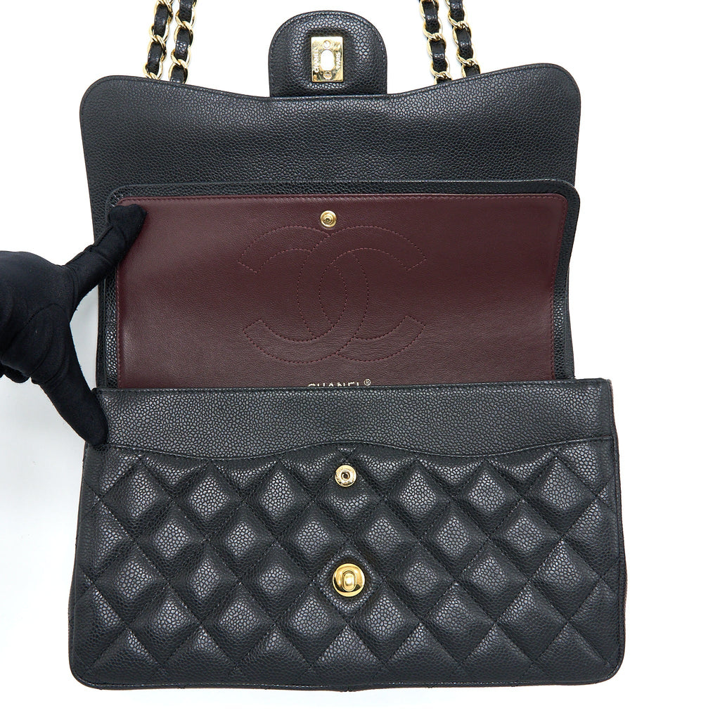 Chanel Jumbo Classic Double Flap Bag Caviar Black