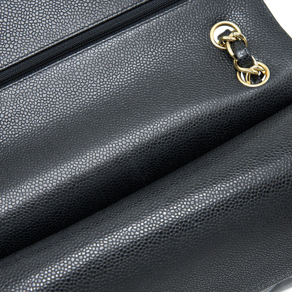 Chanel Jumbo Classic Double Flap Bag Caviar Black