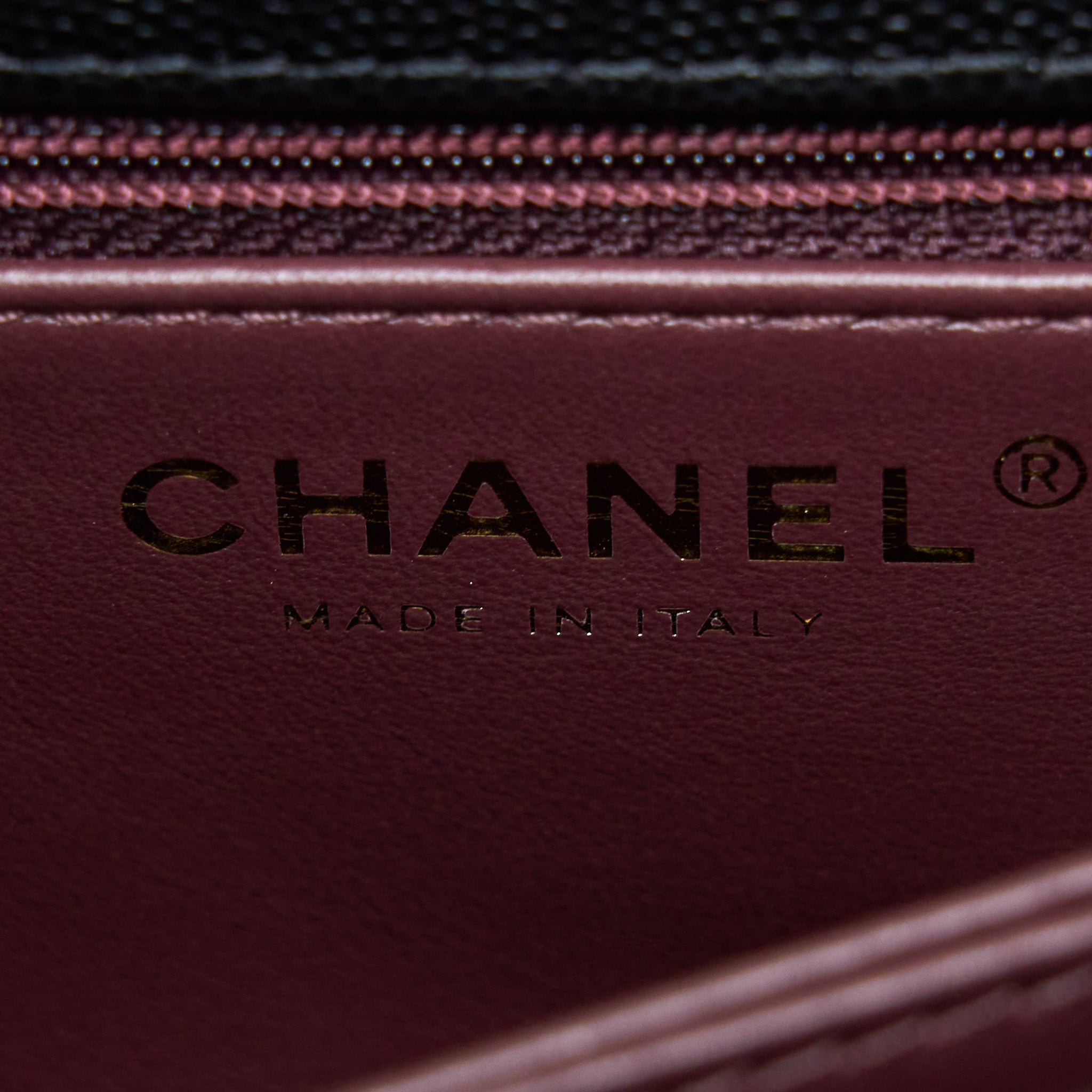 Chanel Small Coco Handle Flap Bag Caviar Black L (Microchip)
