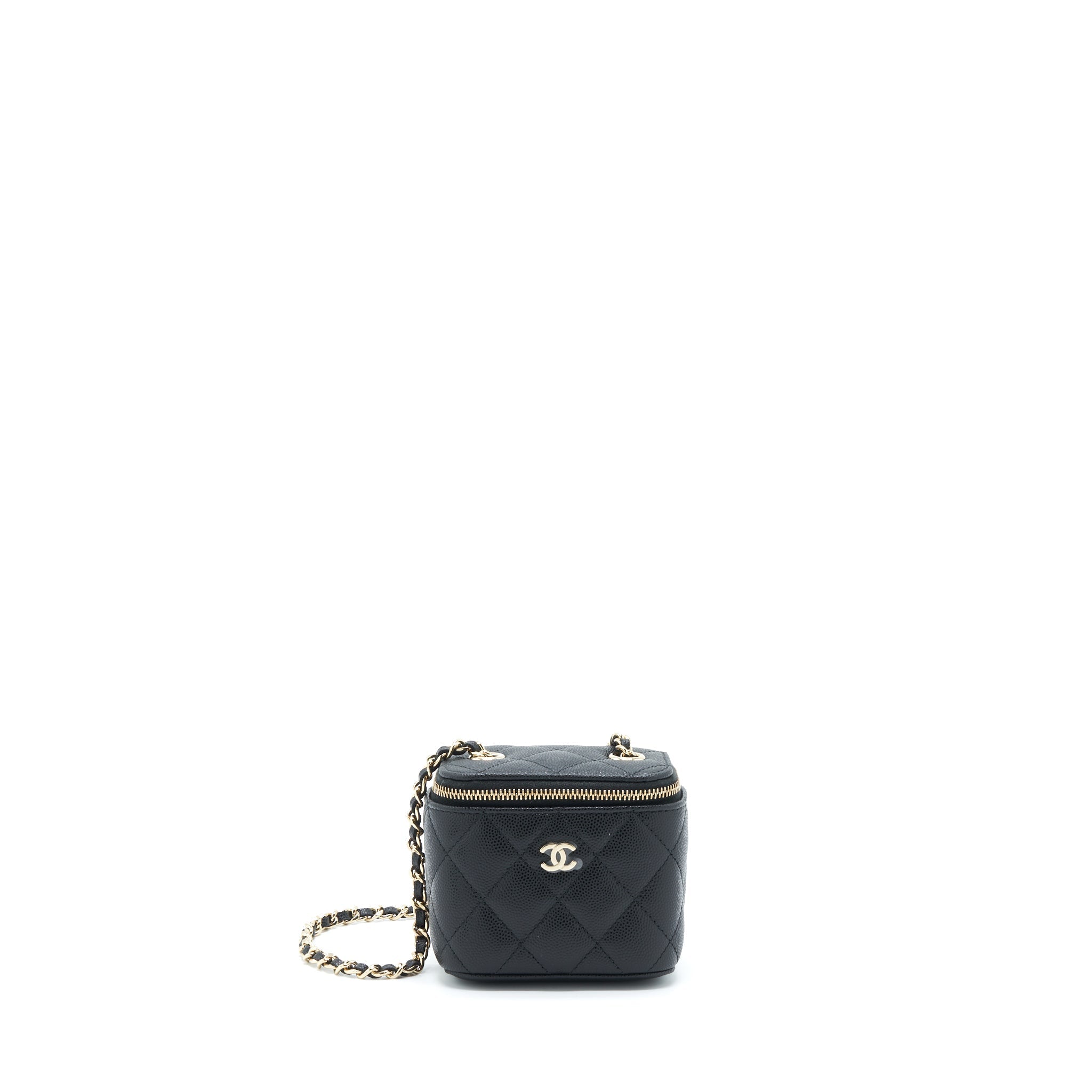 Chanel Mini Vanity Case Caviar Black L
