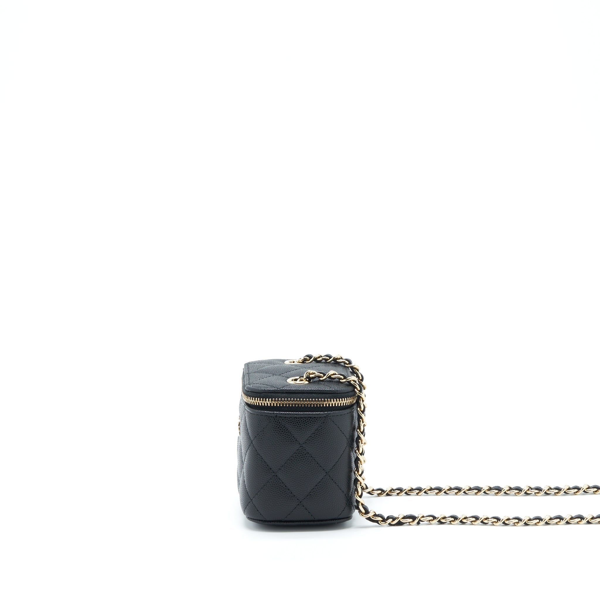 Chanel Mini Vanity Case Caviar Black L