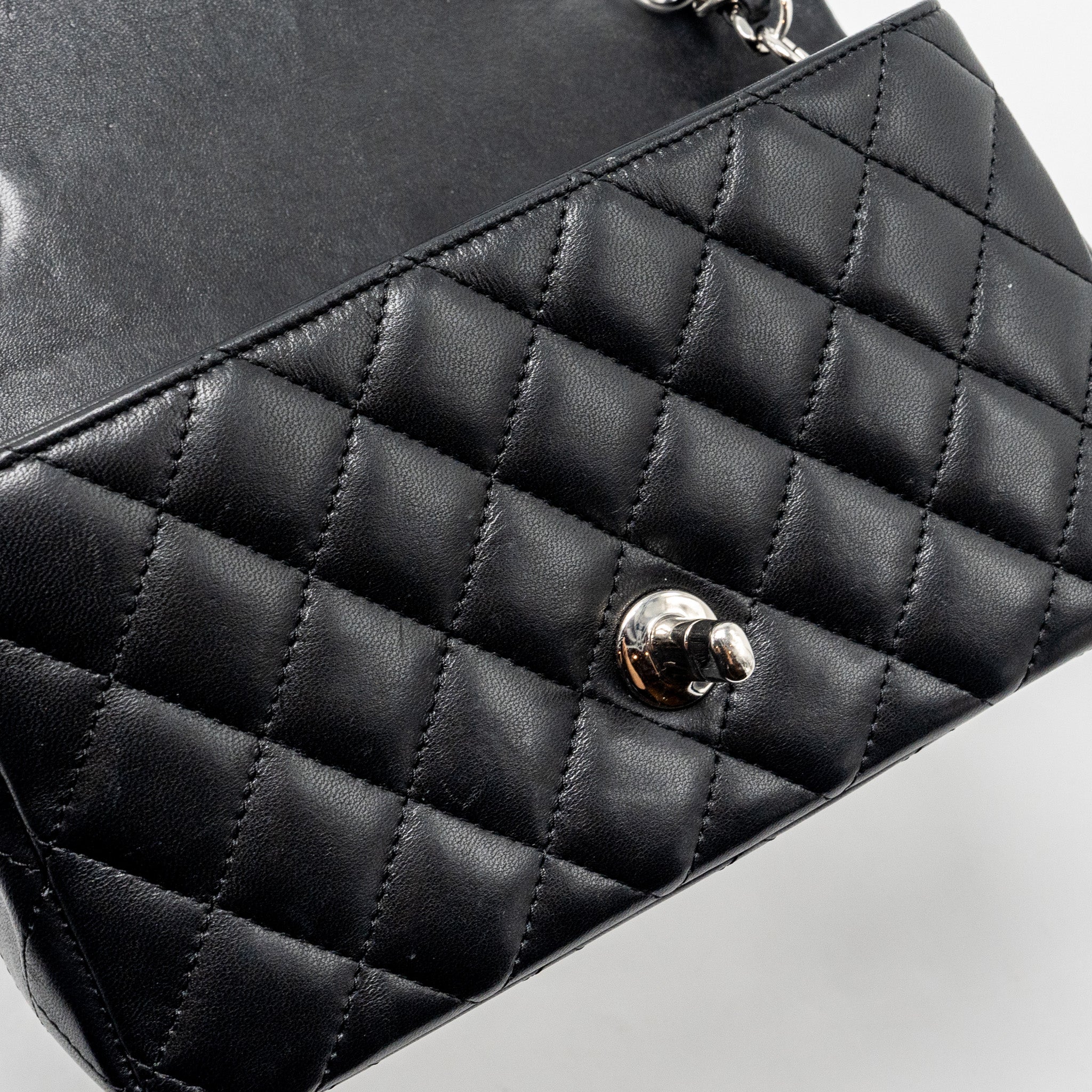 Chanel Mini Rectangular flap bag lambskin black