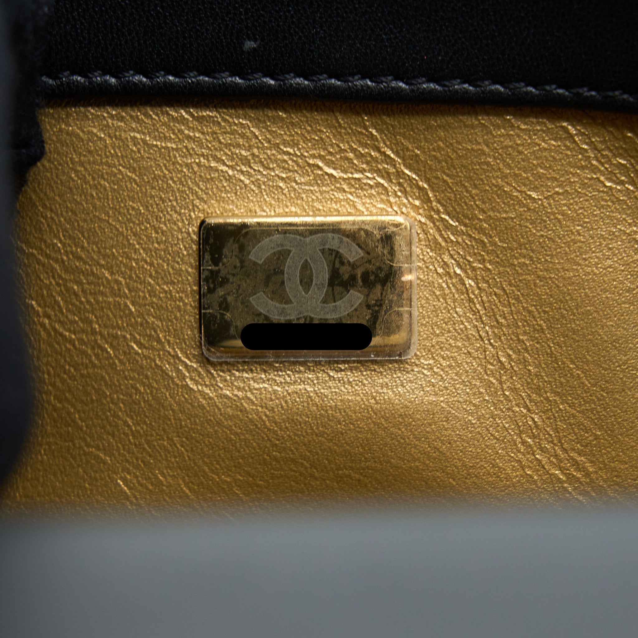 Chanel Pearl Crush Mini Square Lambskin Black Brushed  (Microchip)