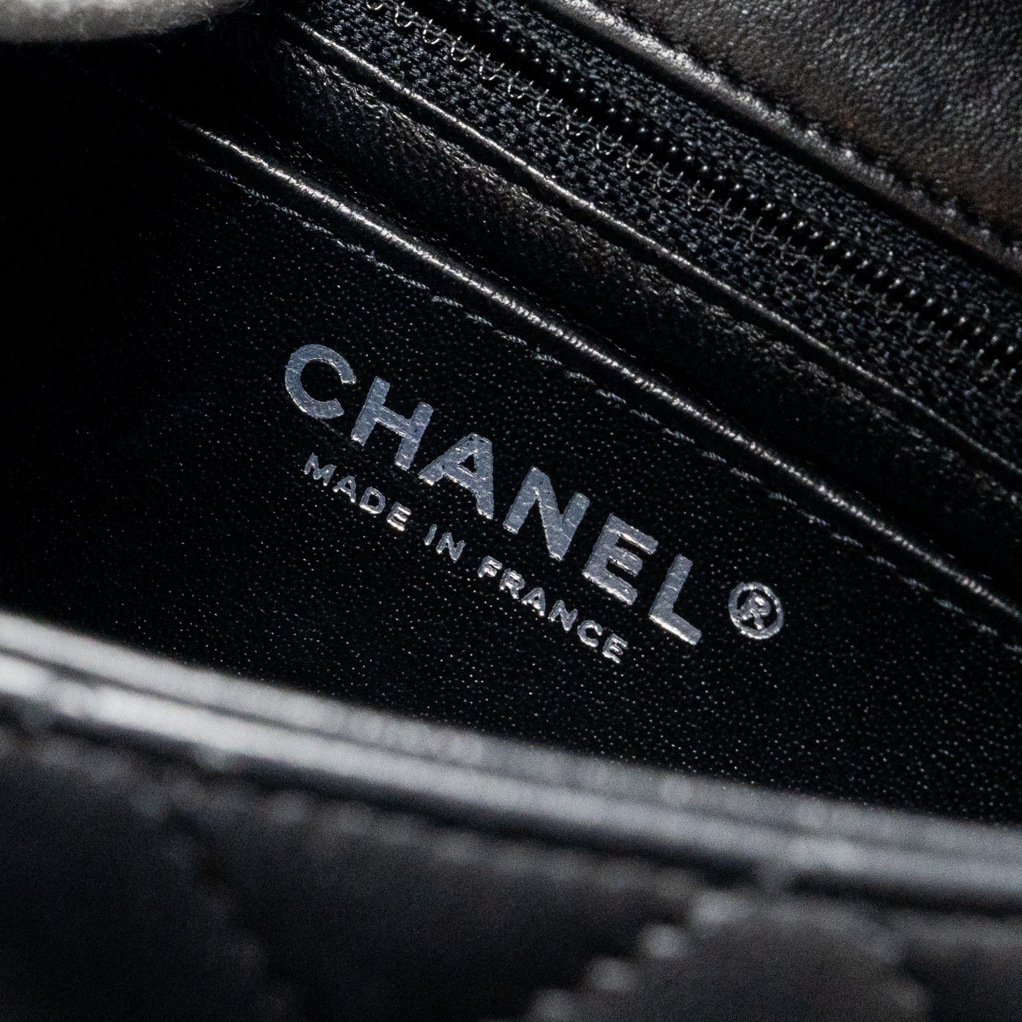 Chanel Mini Rectangular flap bag lambskin black
