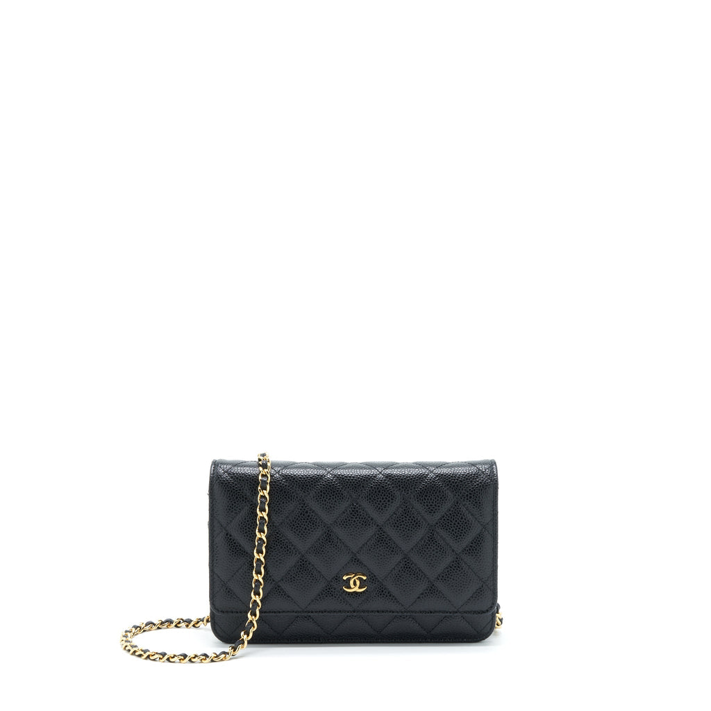 Chanel Classic Wallet On Chain Caviar Black