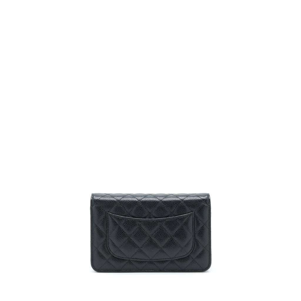 Chanel Classic Wallet On Chain Caviar Black