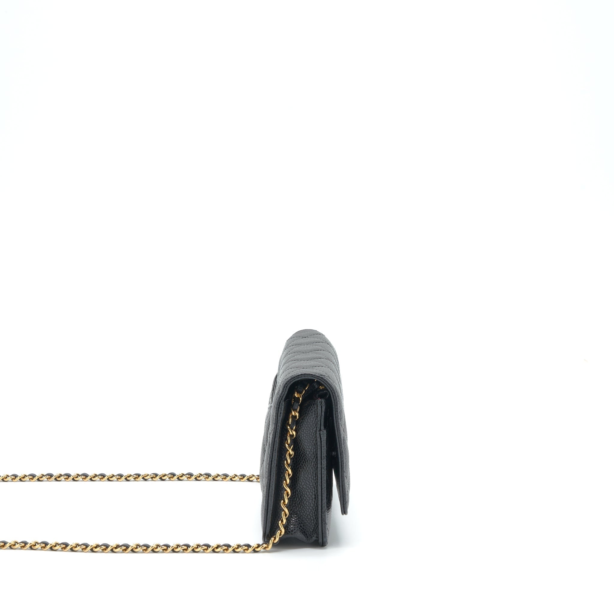 Chanel Classic Wallet On Chain Caviar Black