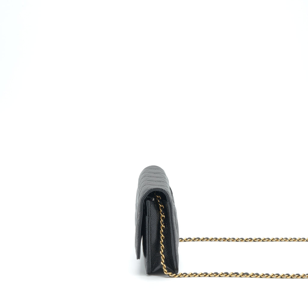 Chanel Classic Wallet On Chain Caviar Black