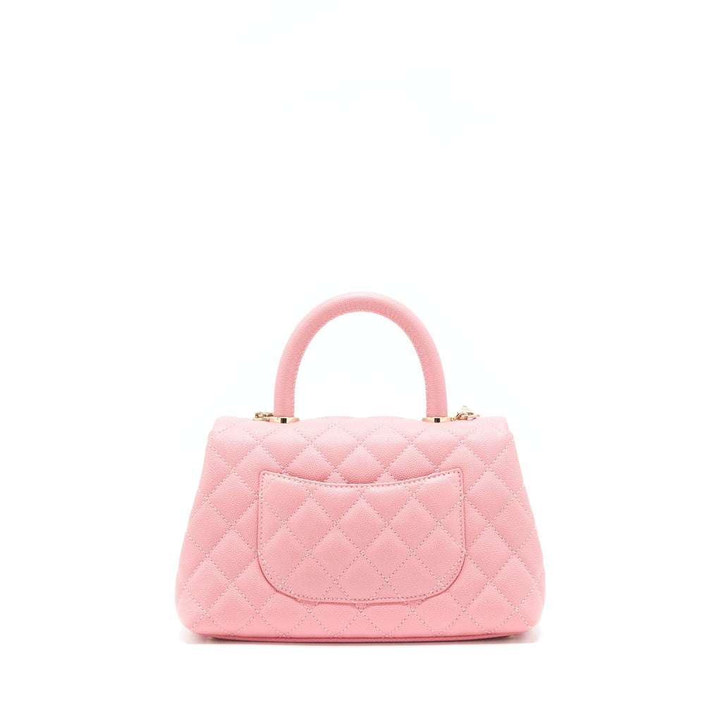 Chanel Small Coco Handle 24cm Caviar Pink L