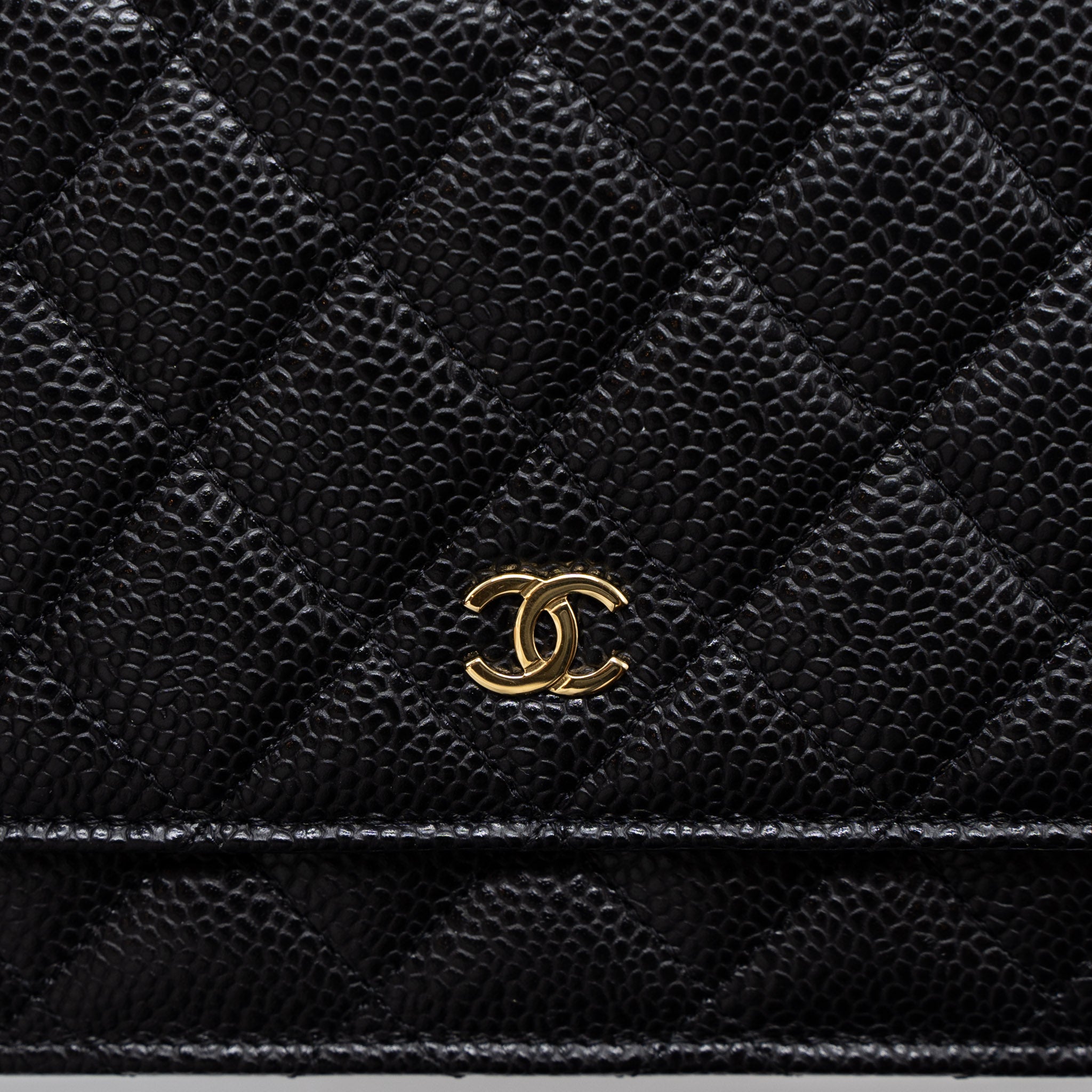 Chanel Classic Wallet on Chain Caviar Black  (Microchip)