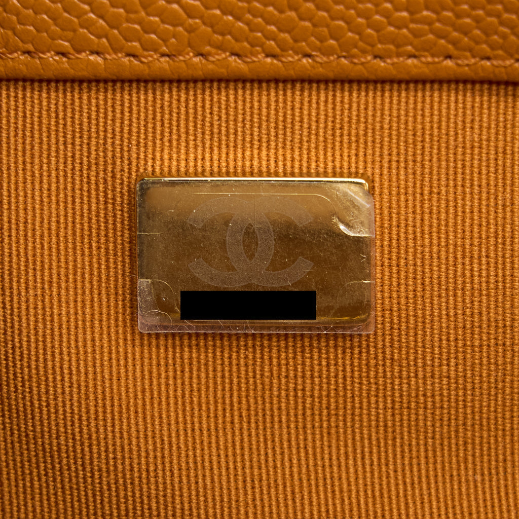 Chanel Small Boy Bag Caviar 21A NC630 Caramel L (Microchip)
