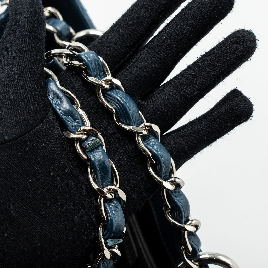 Chanel Grand Shopping Tote/ GST Caviar Dark Blue