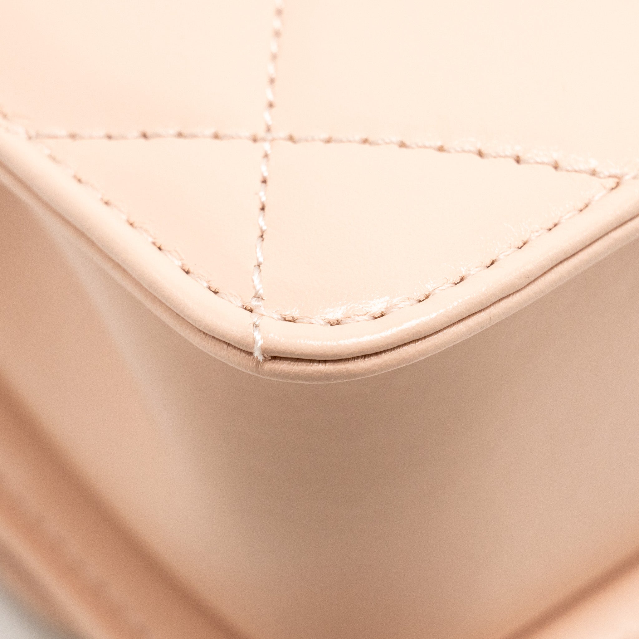 Chanel Gold Crush Mini Flap Bag Calfskin Light Pink  (microchip)