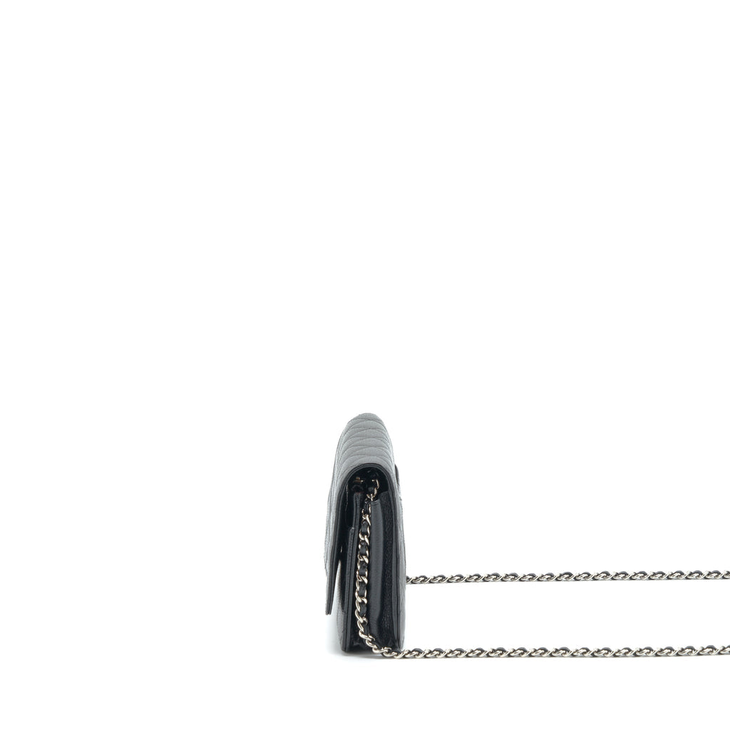 Chanel Classic Wallet On Chain Caviar Black