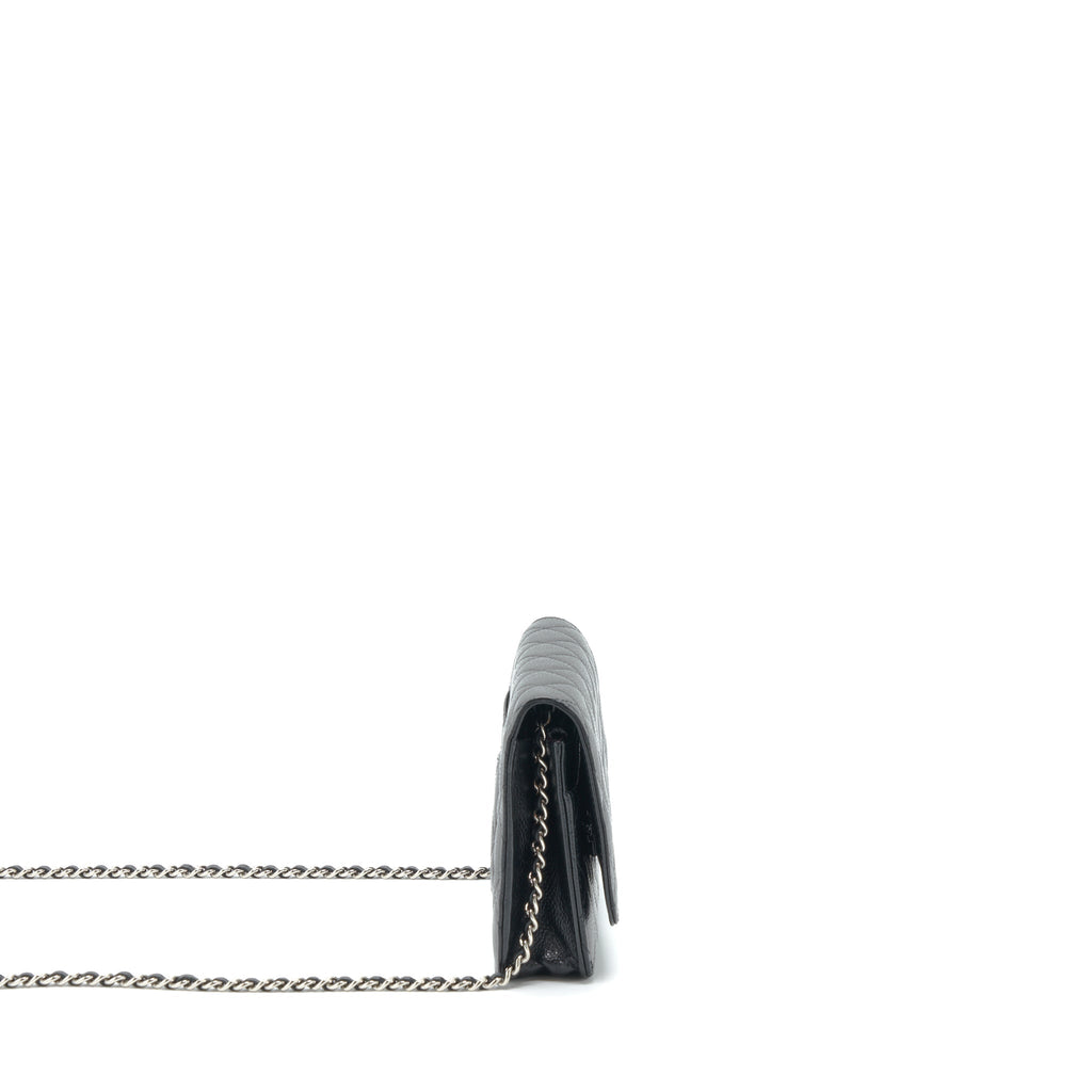 Chanel Classic Wallet On Chain Caviar Black