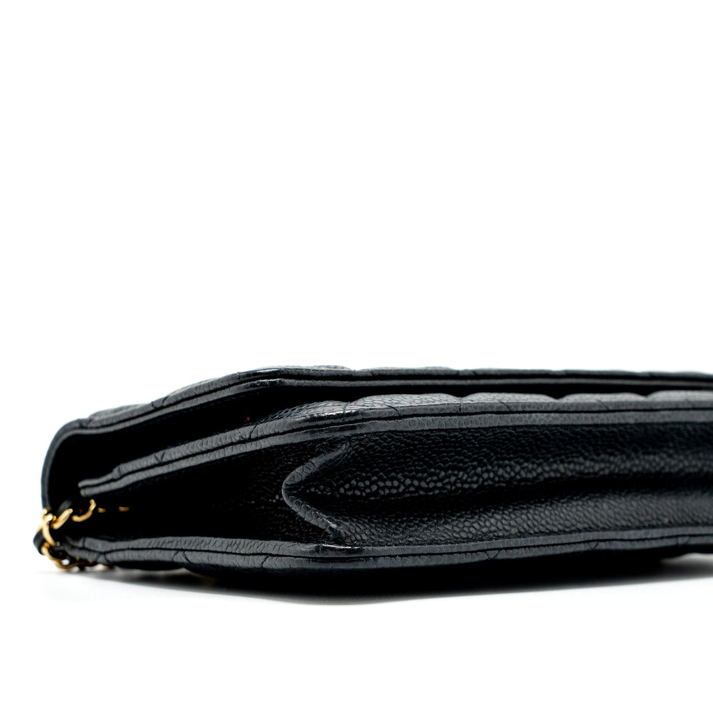 Chanel Classic Wallet On Chain Caviar Black